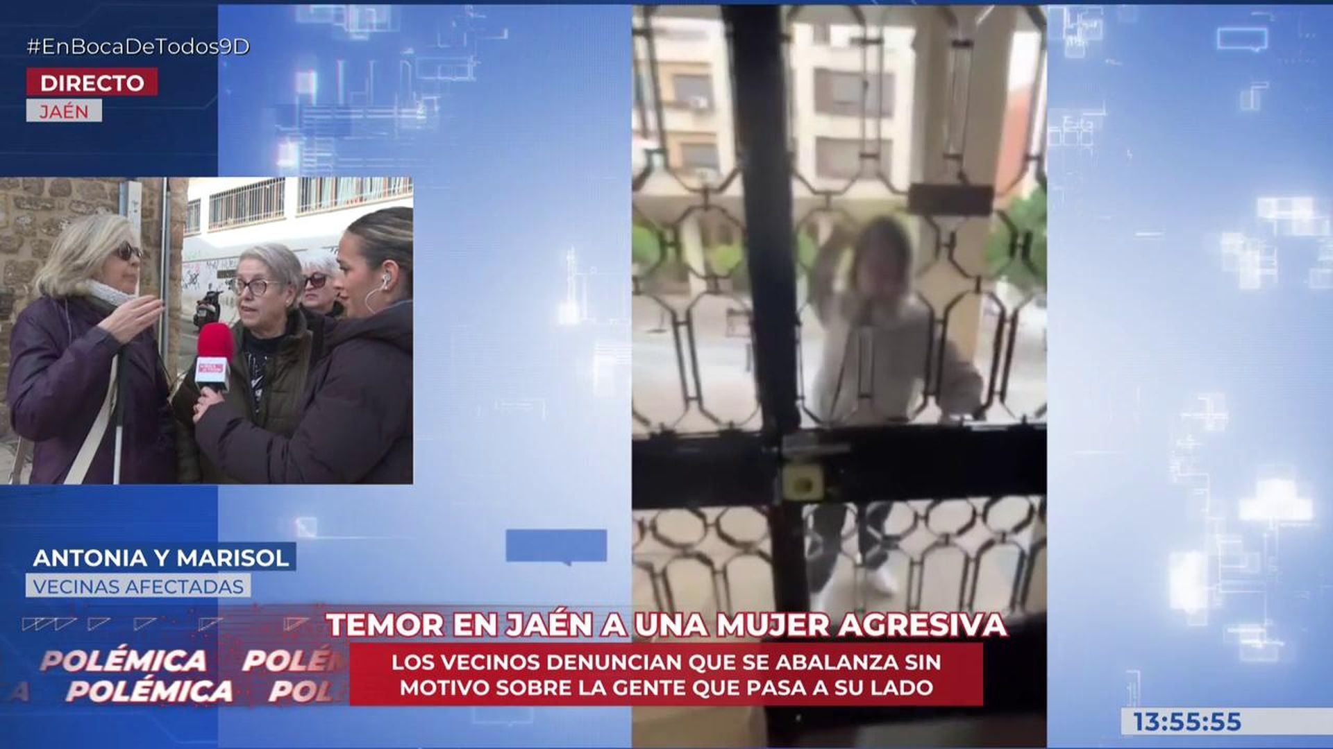 Una indigente agresiva atemoriza a los vecinos del centro de Jaén