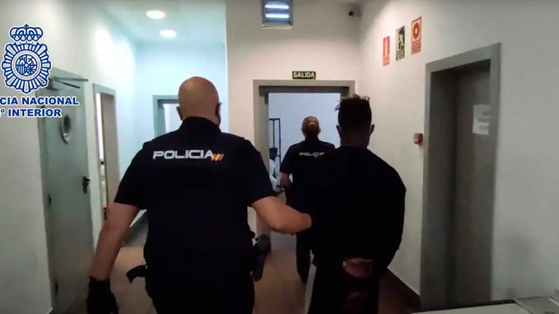 Uno de los miembros del grupo conocido como la Manada de Zaragoza, tras su detención en 2021.