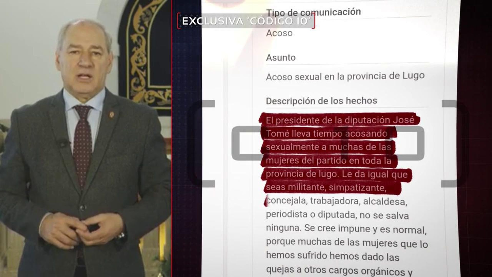 El testimonio de una de las presuntas víctimas de José Tomé, el alto cargo socialista denunciado por supuesto acoso sexual