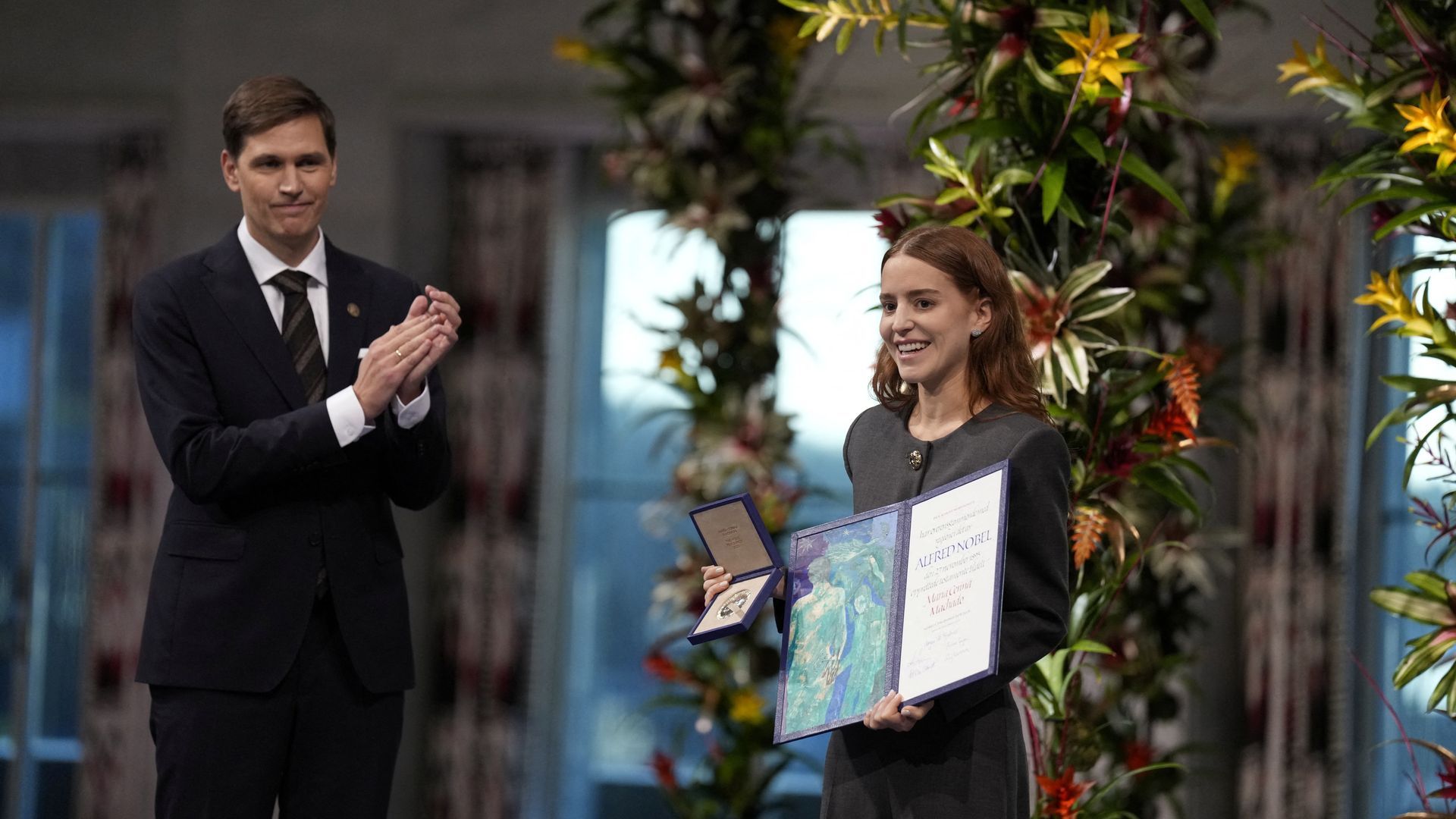 María Corina Machado anuncia que viajará a Oslo, aunque ha sido su hija la que ha recogido el Premio Nobel de la Paz 2025