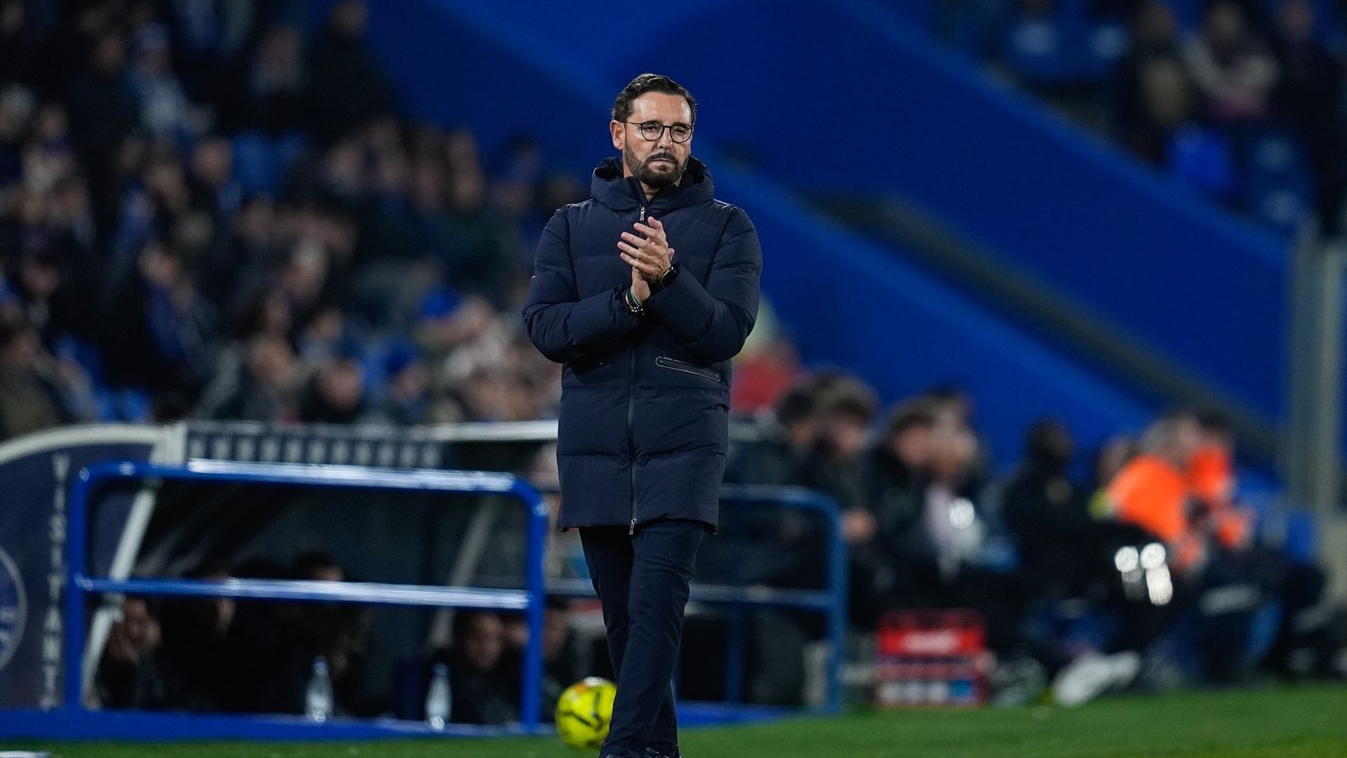 Bordalás, en un partido del Getafe Bordalás, en un partido del Getafe