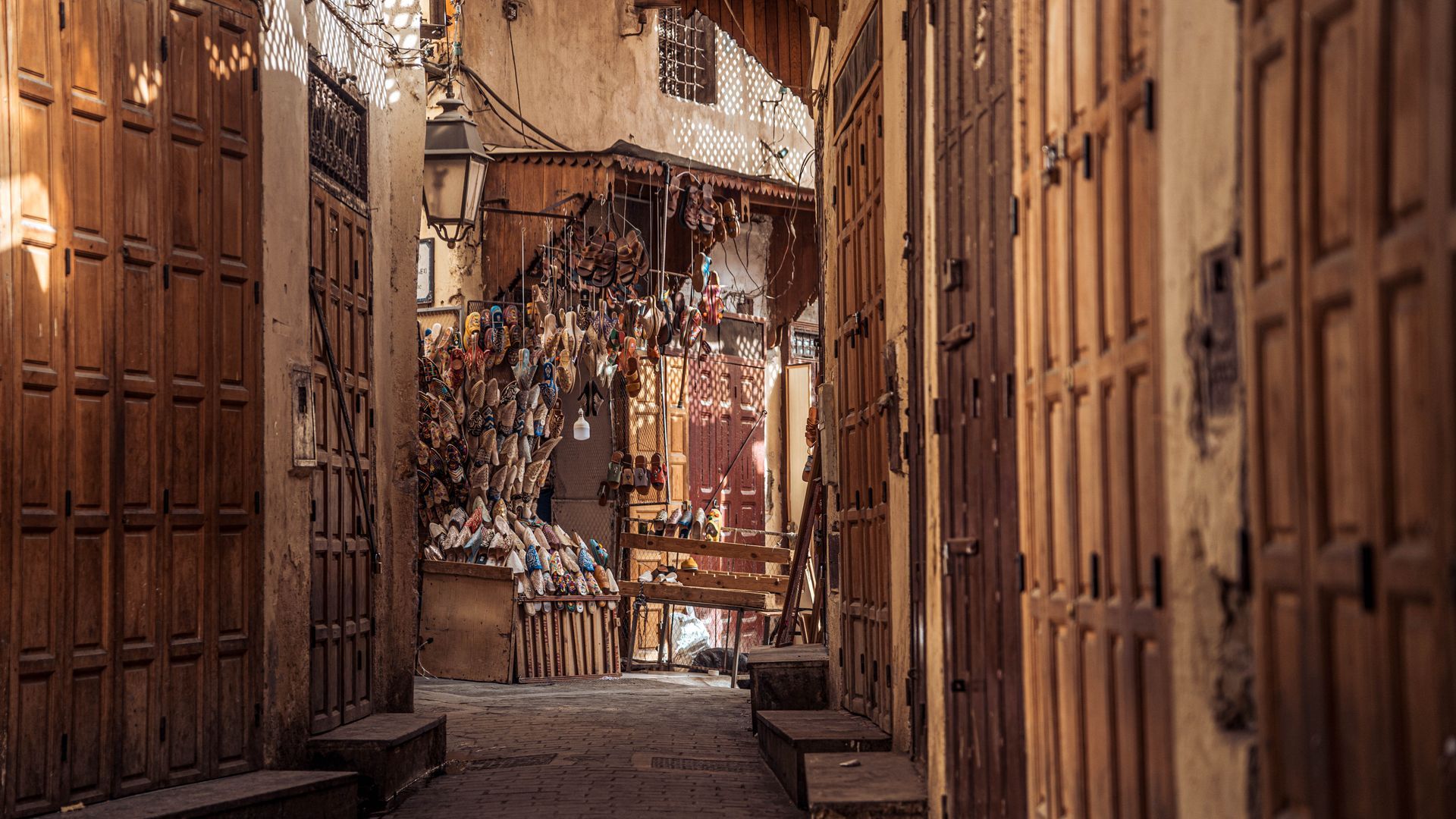 Calles de la medina de Fez, Marruecos