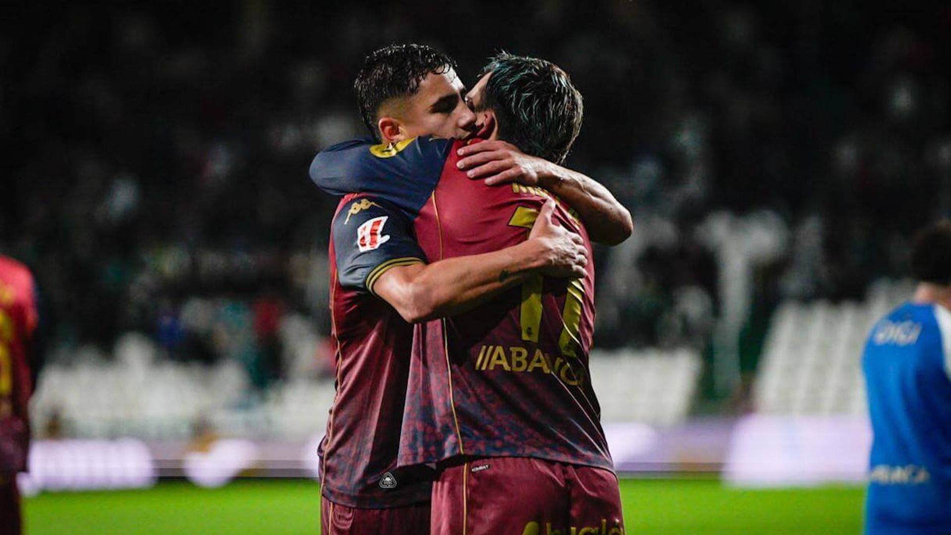 David Mella y Yeremay celebran un gol David Mella y Yeremay celebran un gol