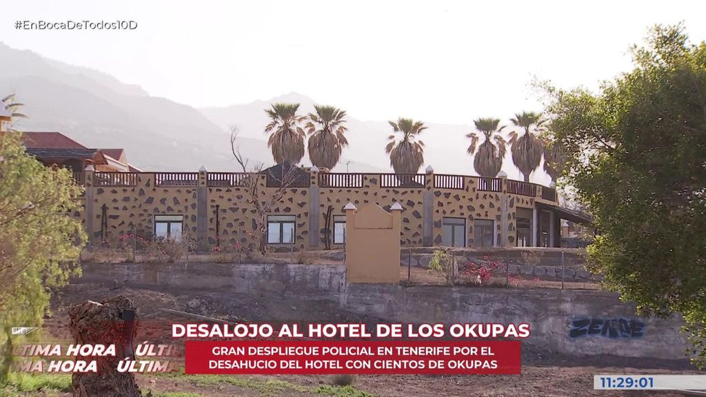 Desalojan el hotel de los okupas en Adeje (Tenerife): 300 adultos y 18 niños vivían en sus habitaciones de lujo