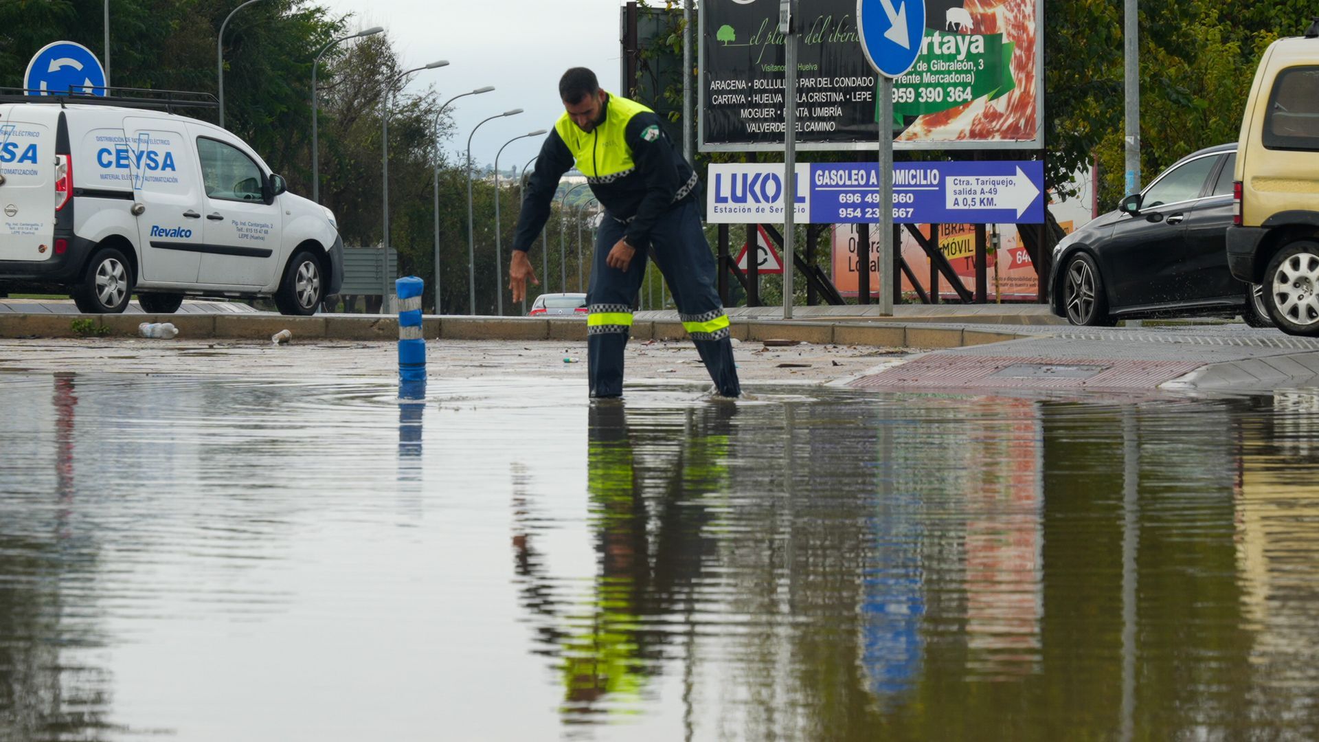 Imagen de archivo de inundaciones en Huelva