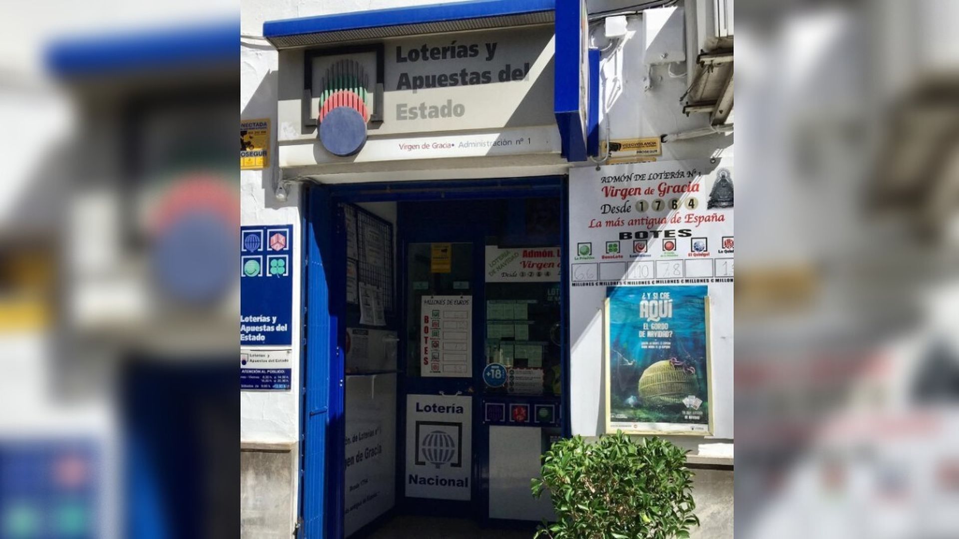 La administración de lotería más antigua de España está en Carmona, Sevilla