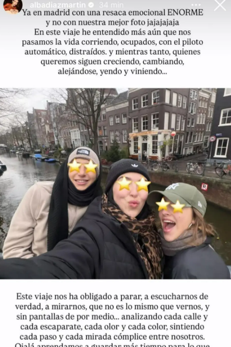 La reflexión de Alba Díaz tras su viaje a Ámsterdam con sus hermanos, Manuel y Triana