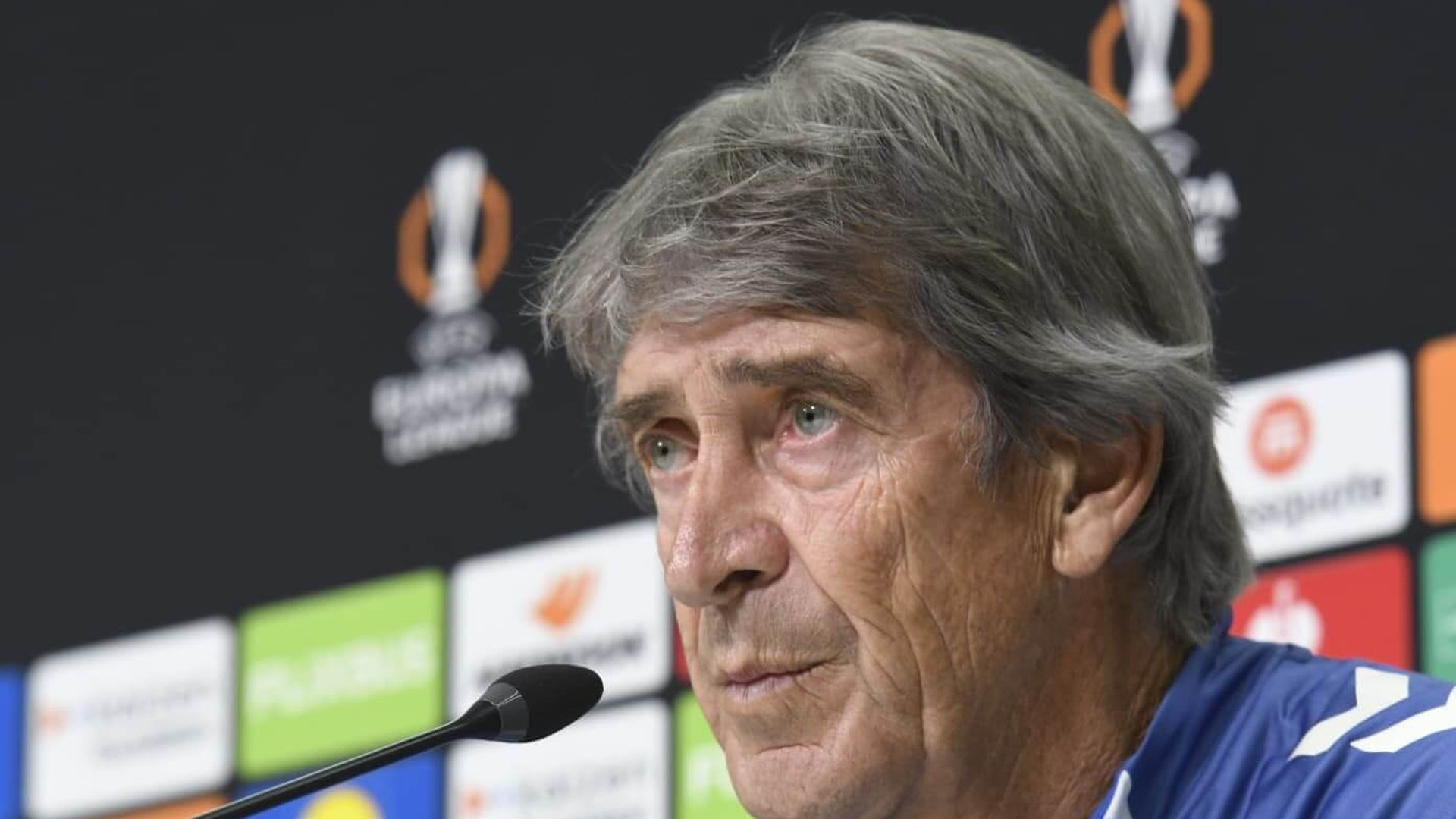 Manuel Pellegrini, en sala de prensa