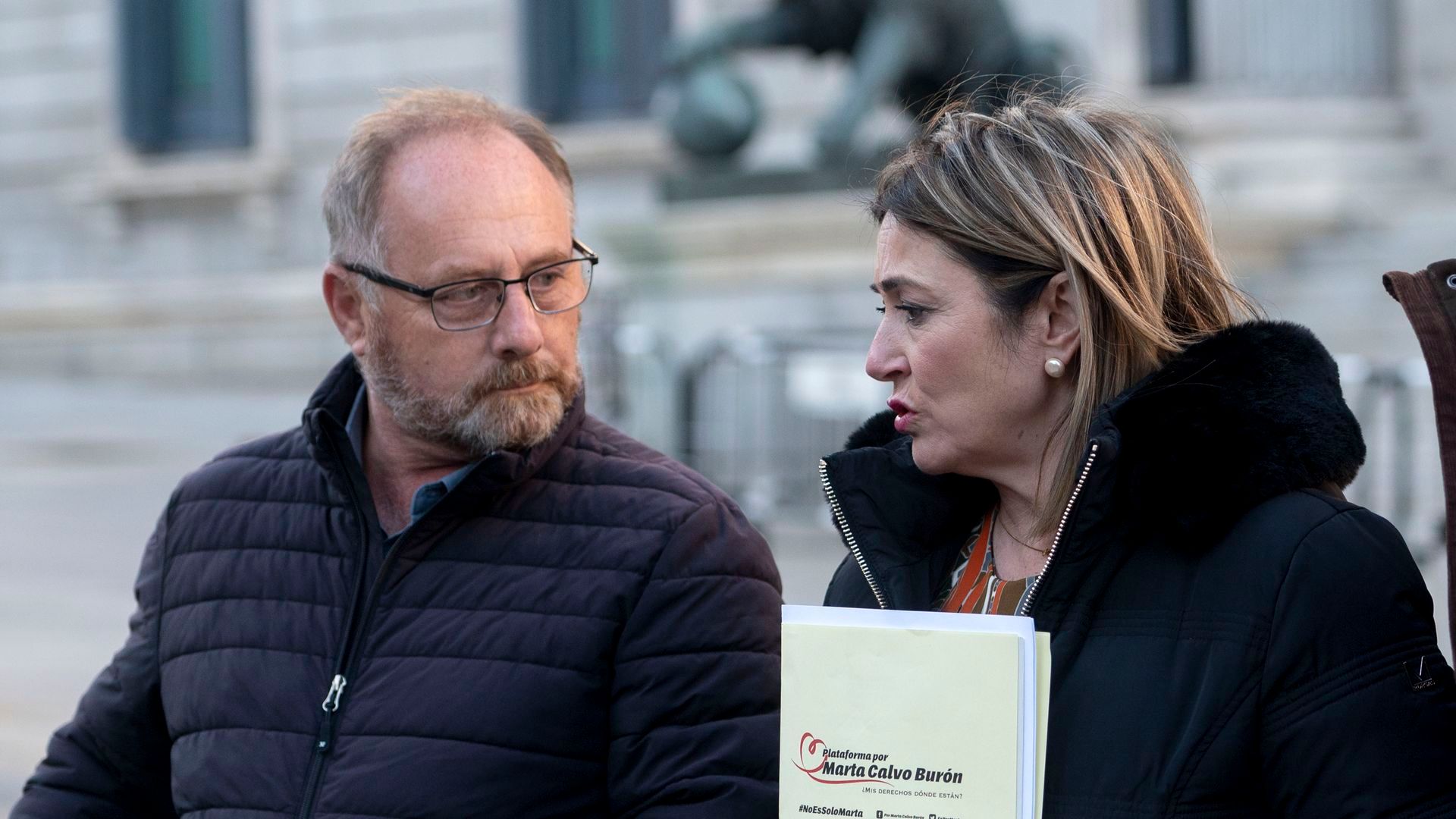 Marisol Burón, la madre de Marta Calvo, junto a Antonio del Castillo, el padre de Marta del Castillo