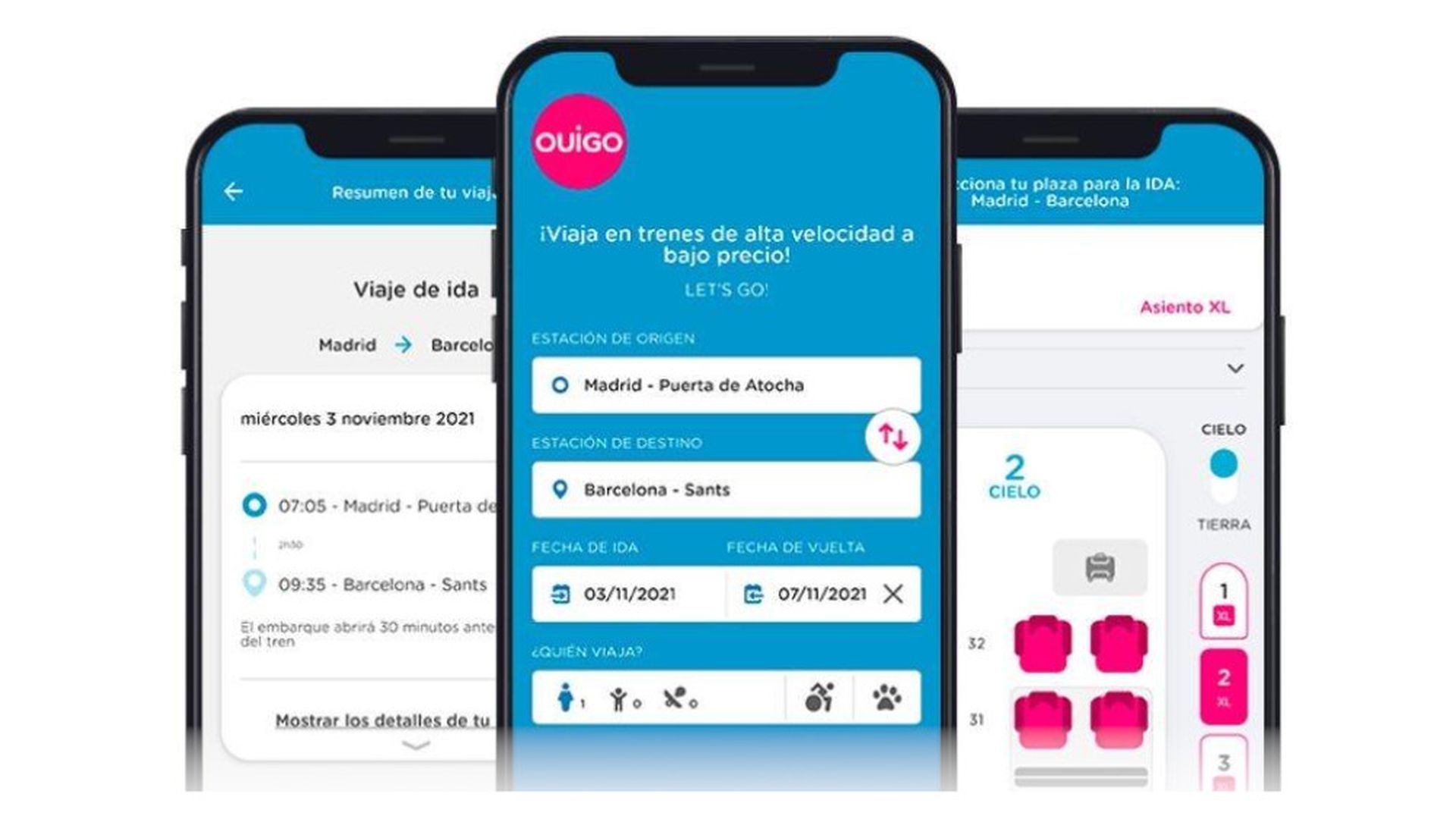 Mira qué fácil es comprar billetes baratos de OUIGO