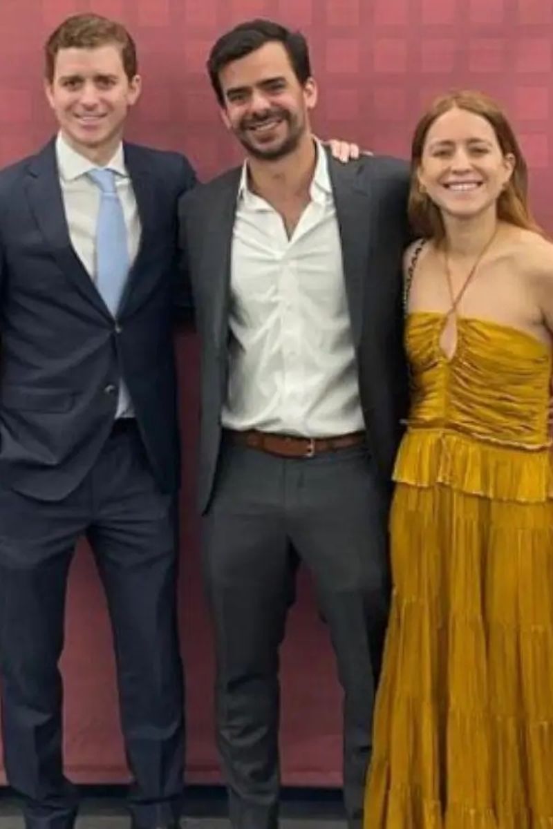 Ricardo, Henrique y Ana Corina, los tres hijos de María Corina Machado