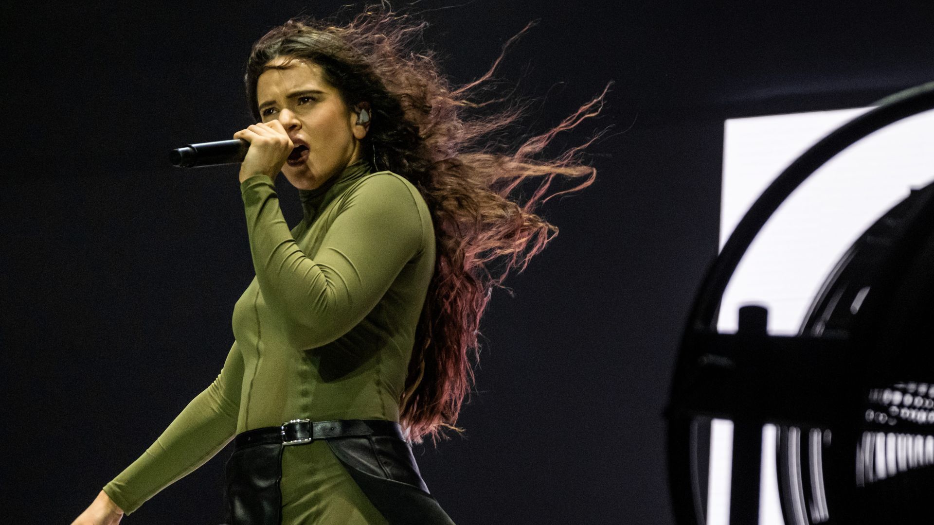 Rosalía en uno de sus conciertos