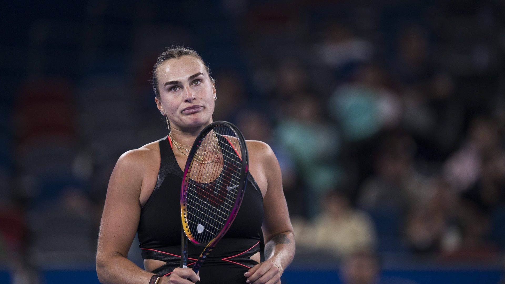 Sabalenka, en un partido de tenis