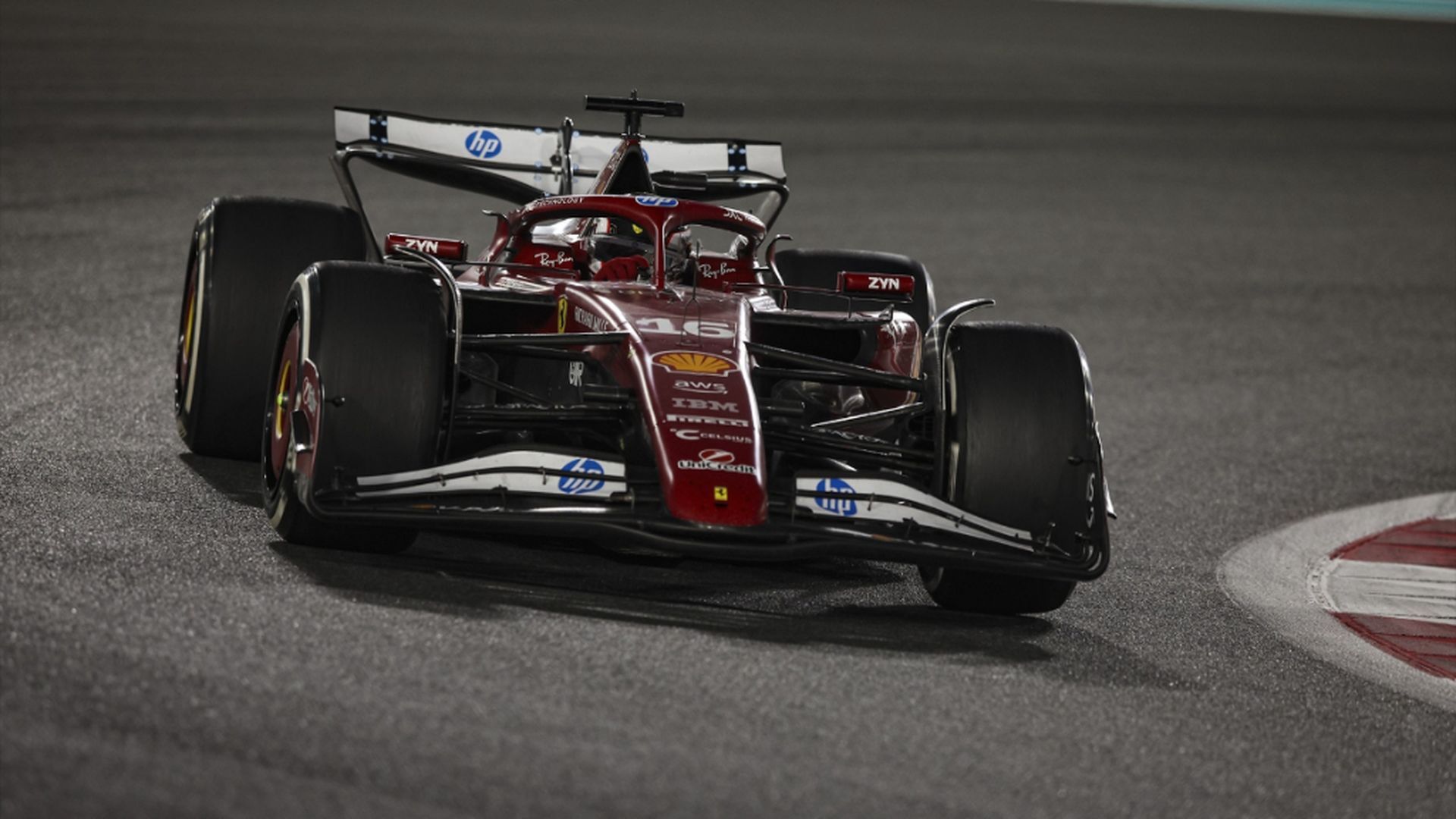 Charles Leclerc, en Abu Dhabi