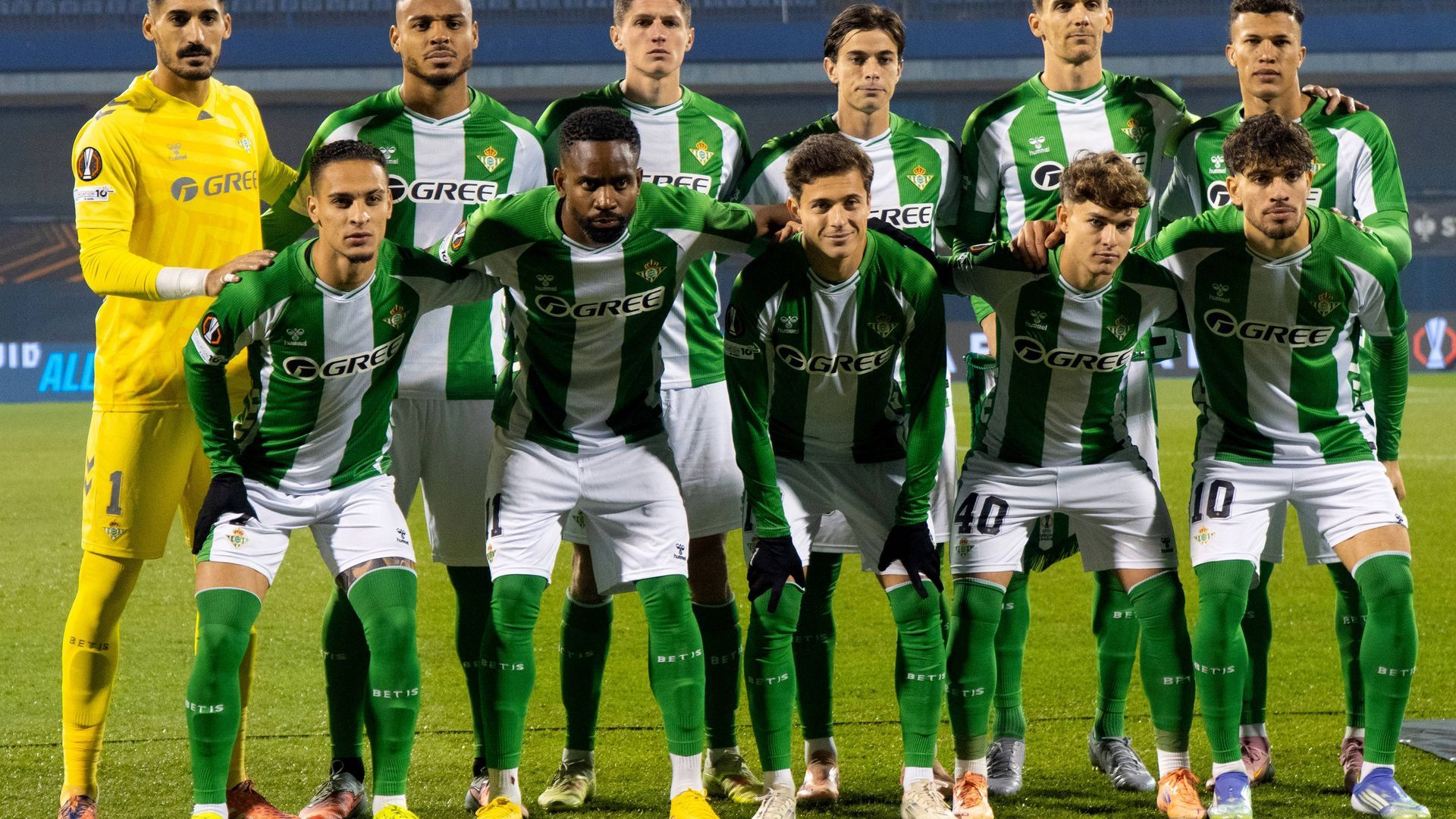 El once del Betis contra el Dinamo de Zagreb El once del Betis contra el Dinamo de Zagreb