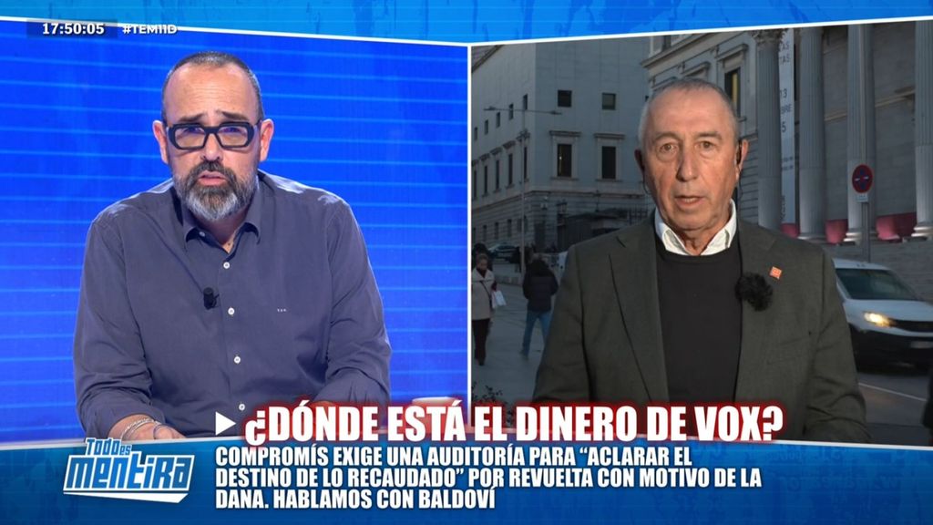 Joan Baldoví, tras los supuestos audios de Vox sobre los fondos que se recaudaron tras la DANA: "Es indignante e indecente"