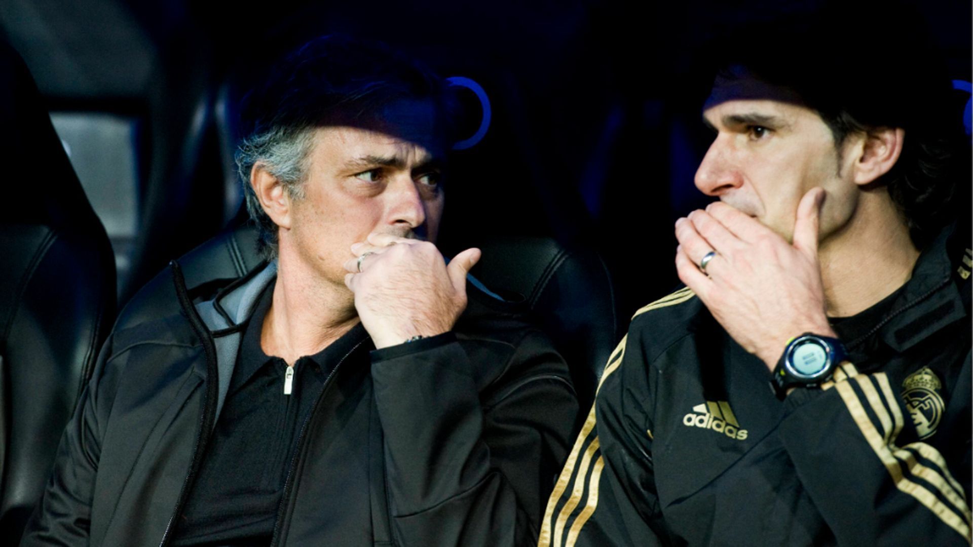 José Mourinho, junto a Aítor Karanka en su etapa en el Real Madrid