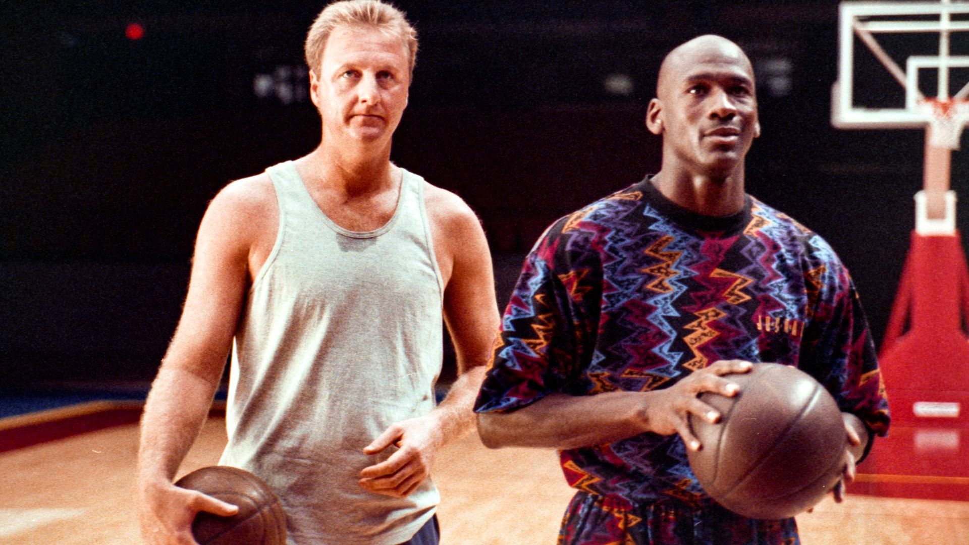 Larry Bird y Michael Jordan