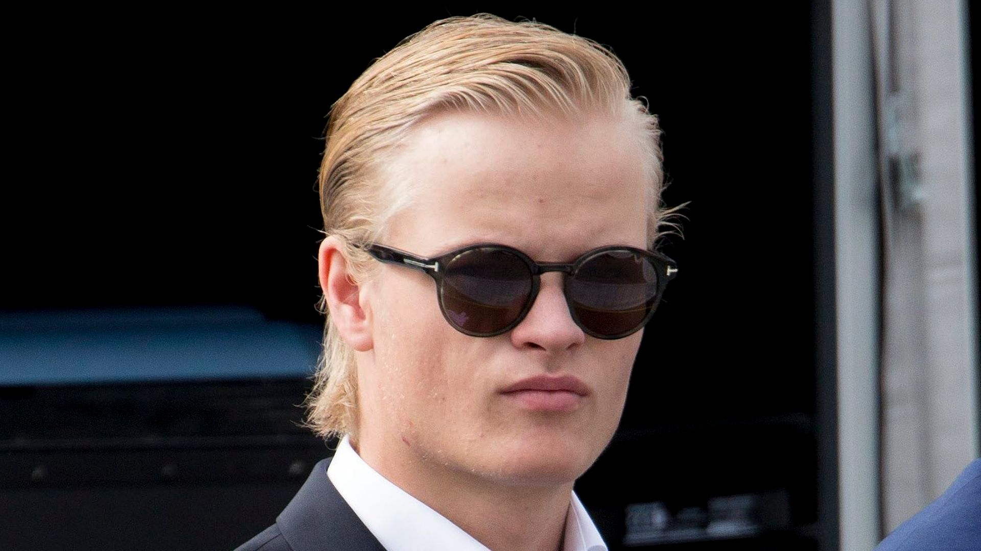 Marius Borg y el príncipe heredero Haakon de Noruega