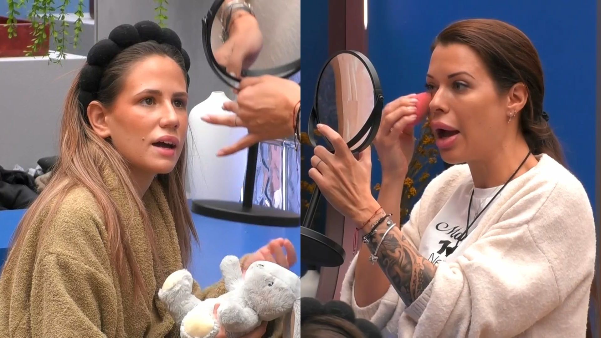 Patricia y Aroa discuten por un espejo del cuarto de baño