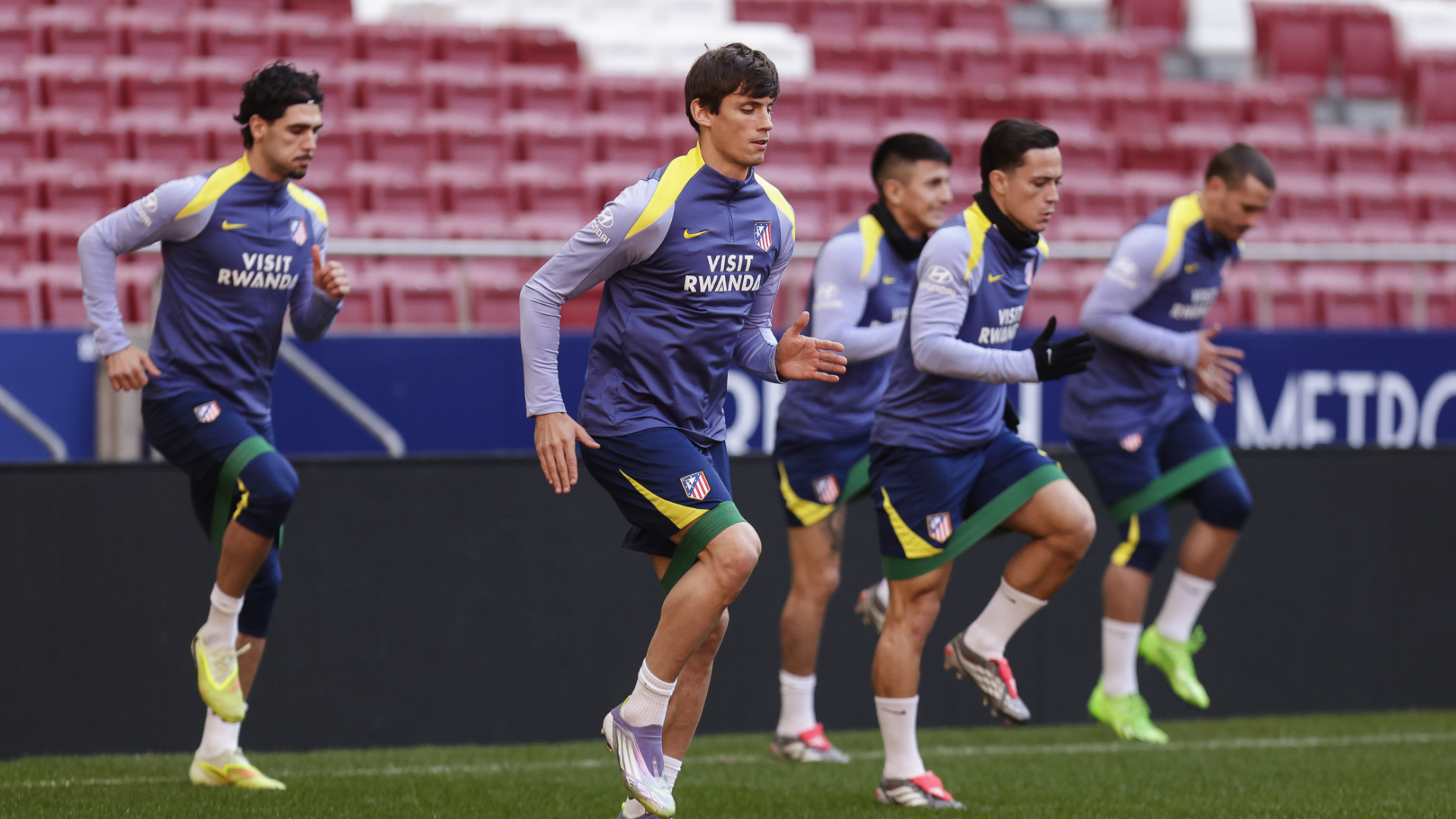 Le Normand, en una sesión del Atlético