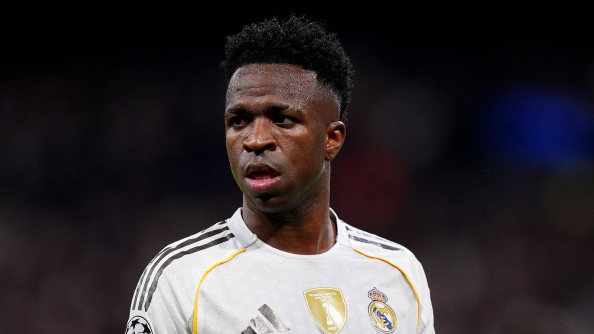 Vinicius Jr, durante el partido del Real Madrid - Manchester City Vinicius Jr, durante el partido del Real Madrid - Manchester City