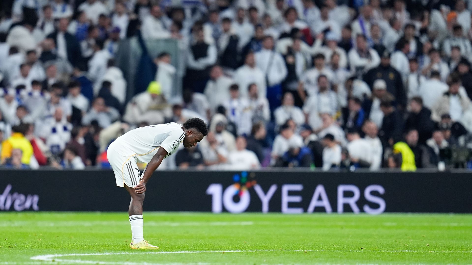 Vinicius tras el partido de Champions del Real Madrid Vinicius tras el partido de Champions del Real Madrid
