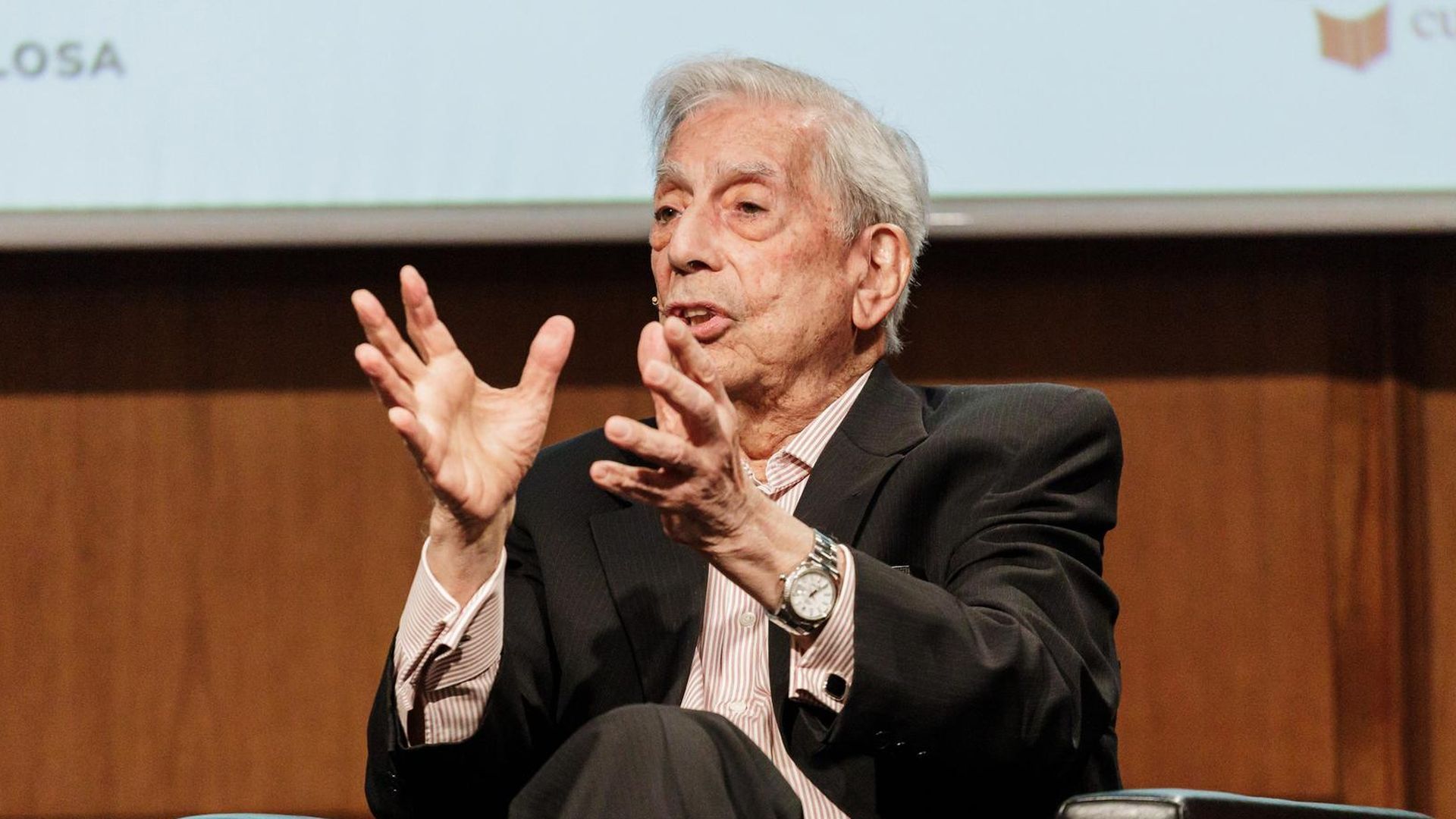 Archivo - El escritor Mario Vargas Llosa