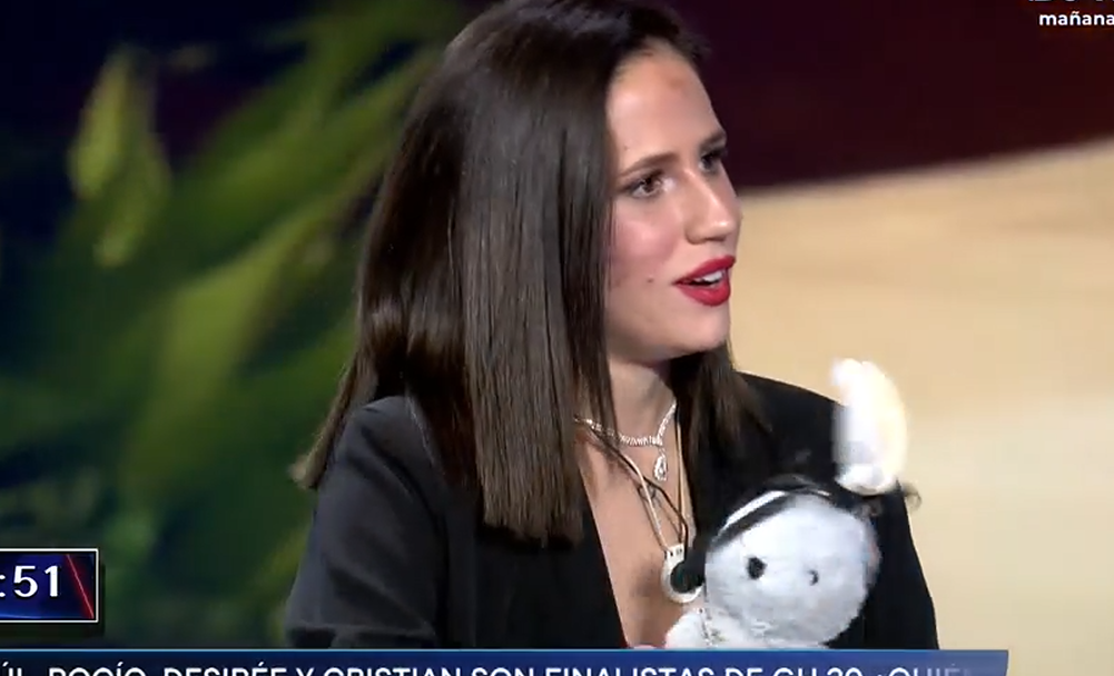 Aroa, durante la entrevista con Jorge Javier