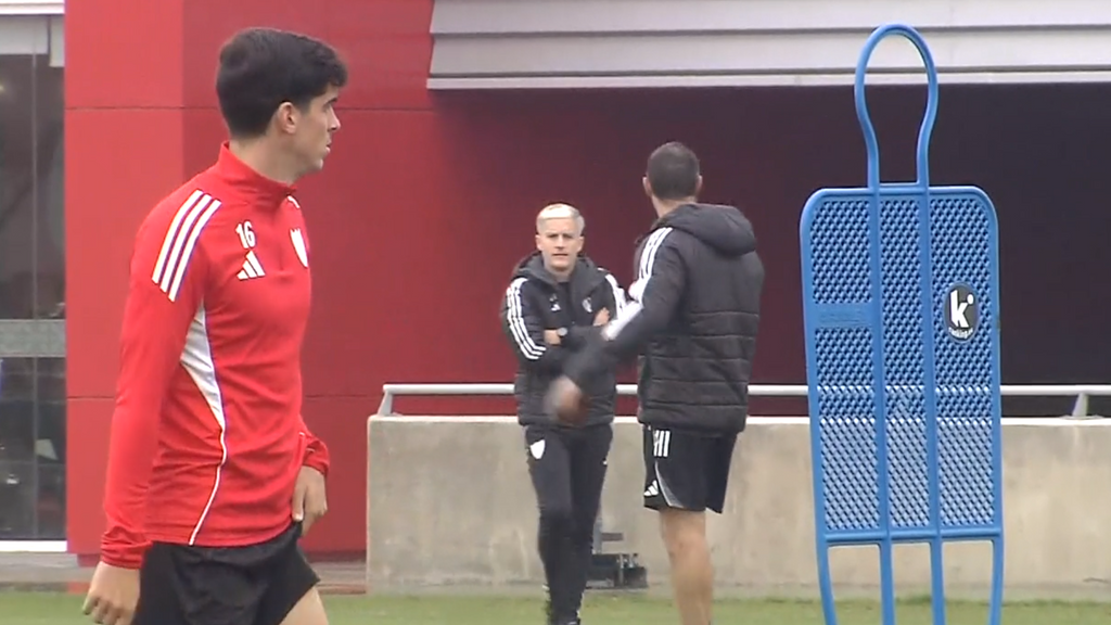 Entrenamiento del Sevilla, 12 de diciembre
