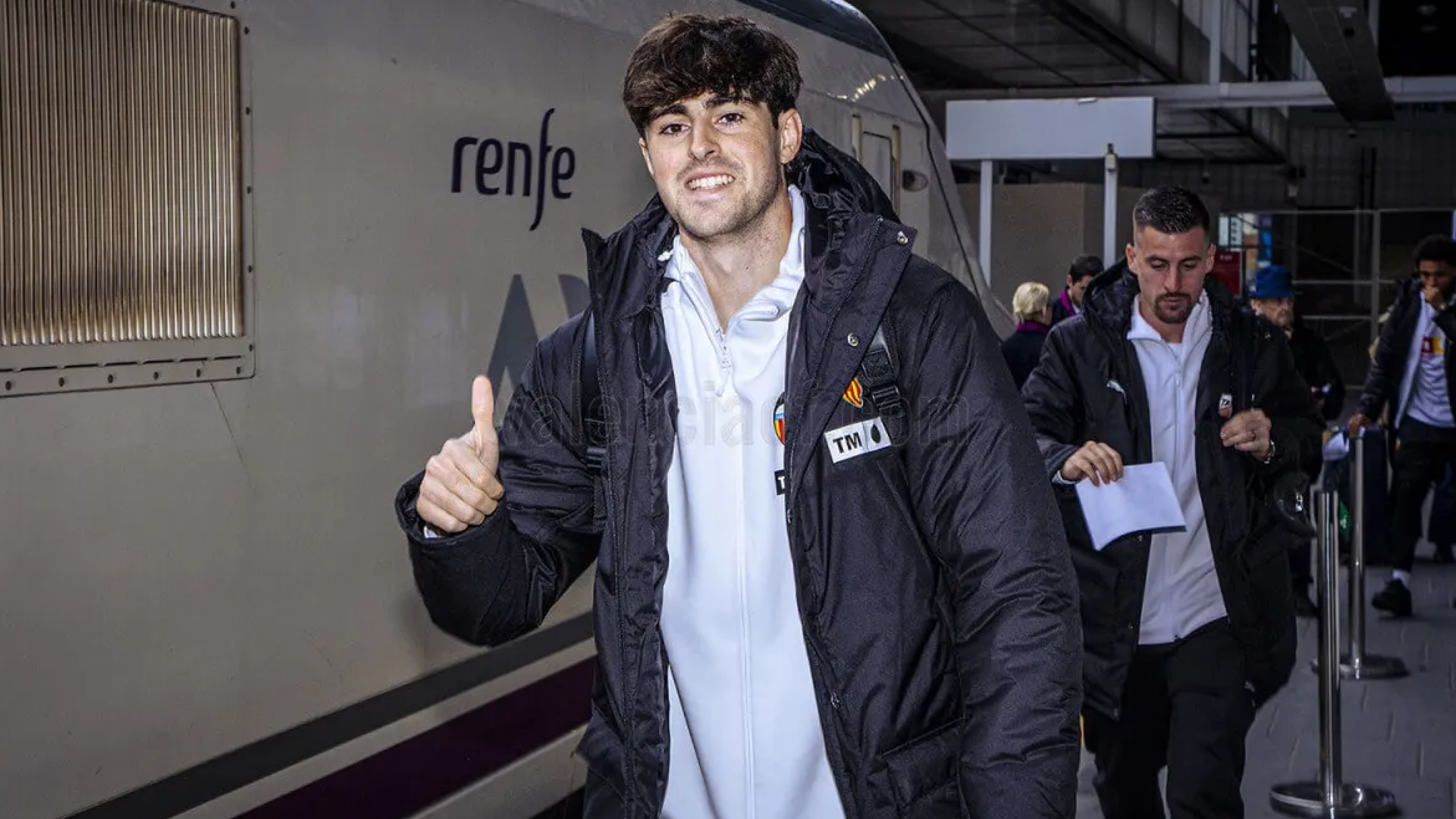 Convocatoria del Valencia CF en tren