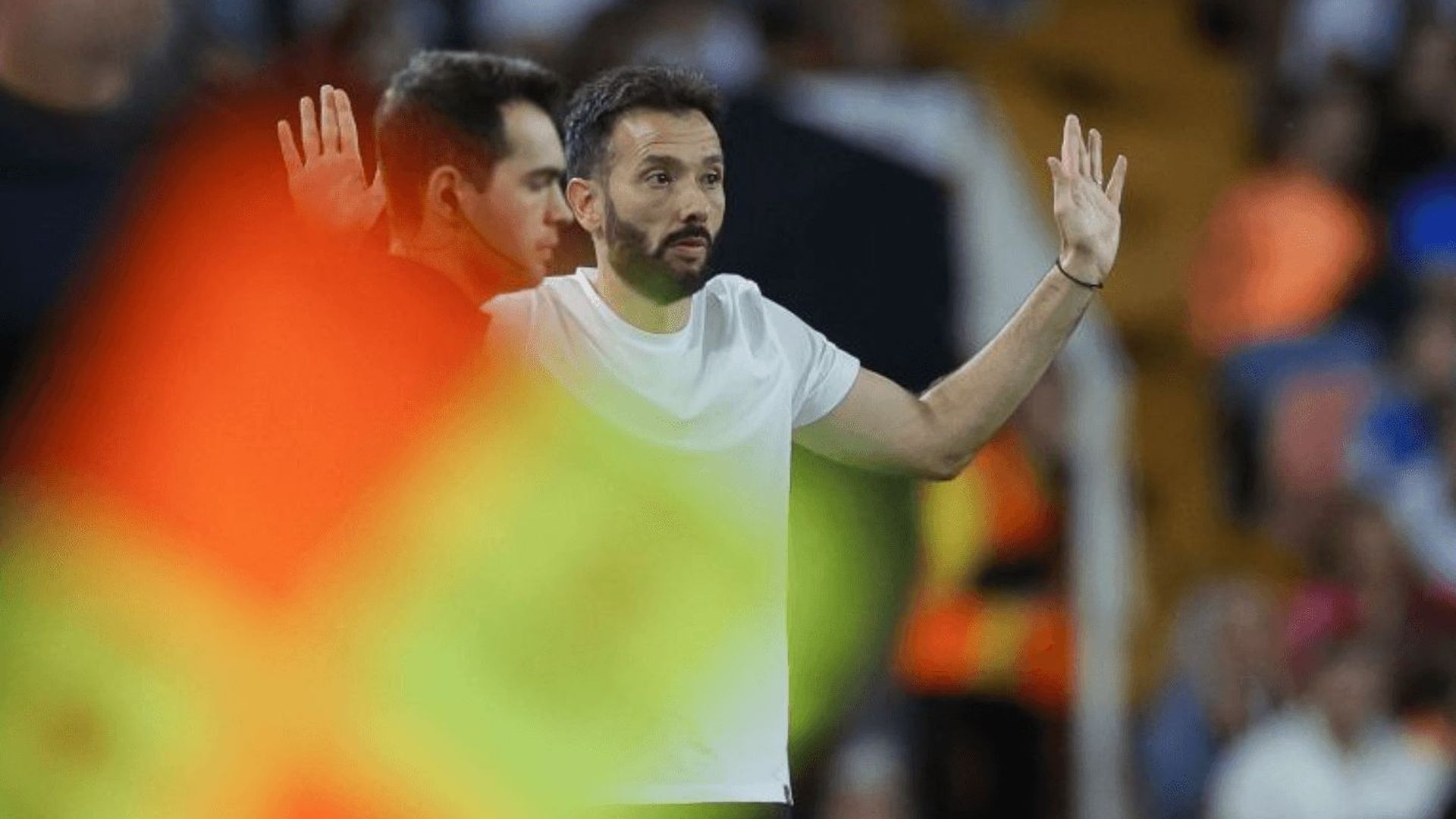Corberán en Mestalla