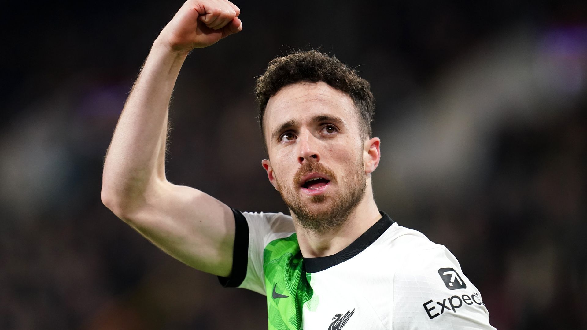 Diogo Jota, con el Liverpool FC