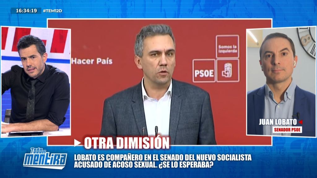 La opinión de Juan Lobato sobre la dimisión de Javier Izquierdo, compañero en el Senado, al ser acusado de acoso: "Es un palo"