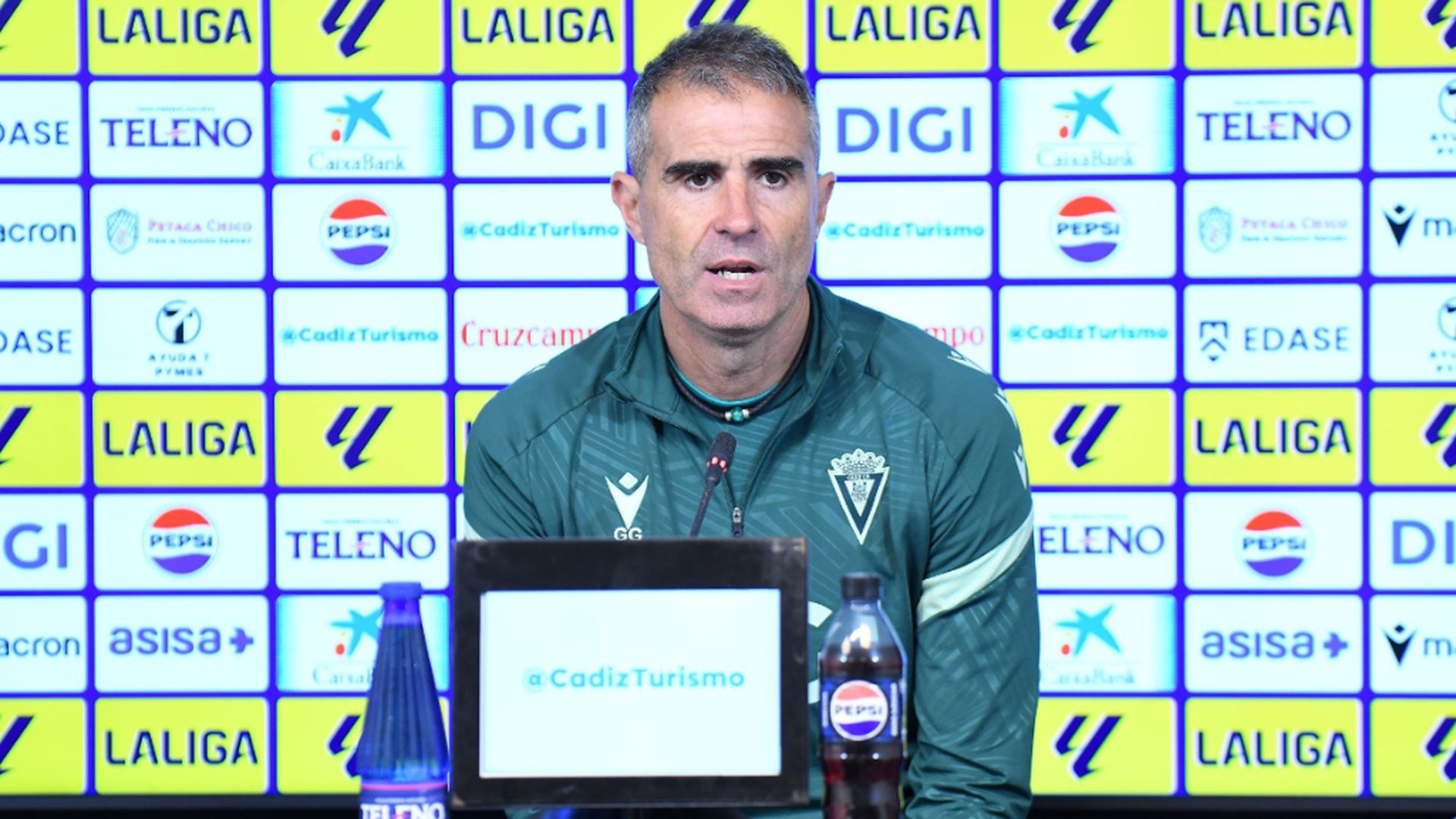 Gaizka Garitano en rueda de prensa Gaizka Garitano en rueda de prensa