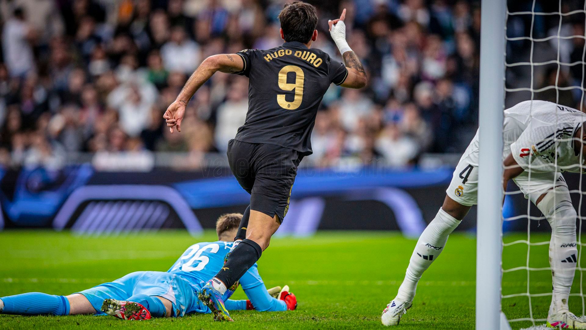 Hugo Duro marca en el Bernabéu ante el Real Madrid Hugo Duro marca en el Bernabéu ante el Real Madrid
