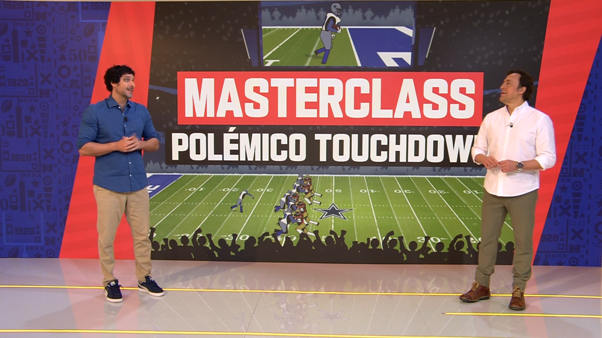 Iker Sagasti y José Antonio Ponseti discuten sobre el polémico touchdown