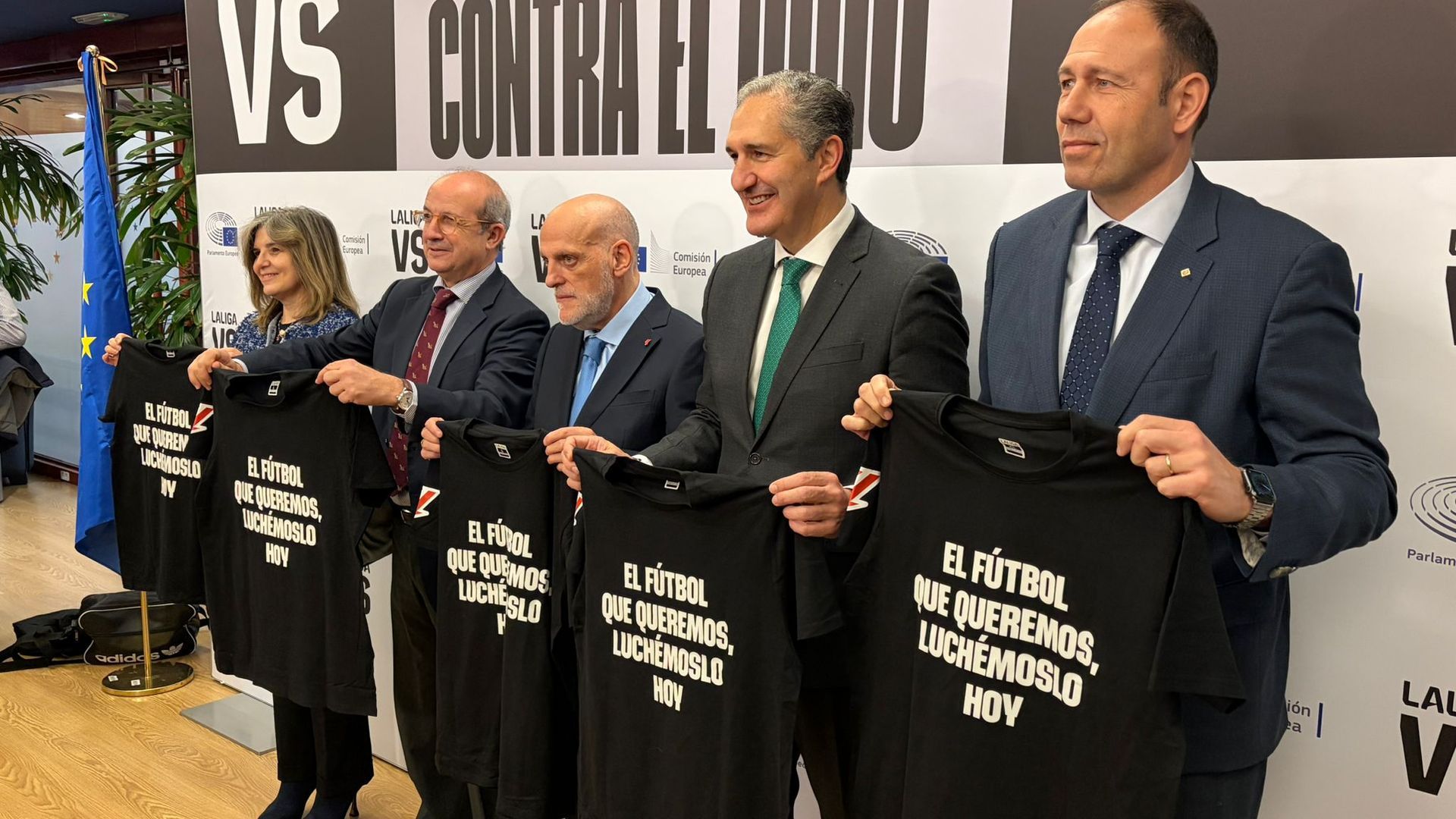 Javier Tebas, en un acto de LALIGA