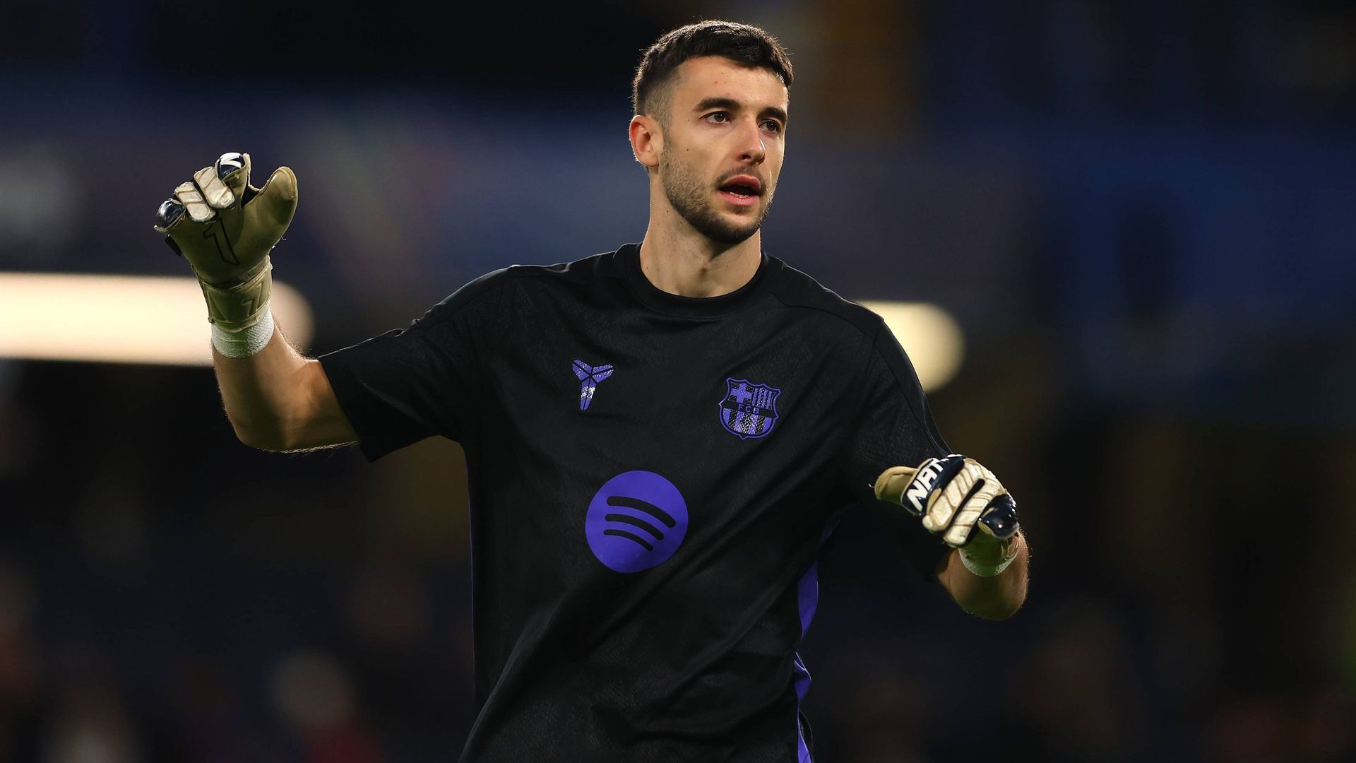 Joan García con el FC Barcelona Joan García con el FC Barcelona