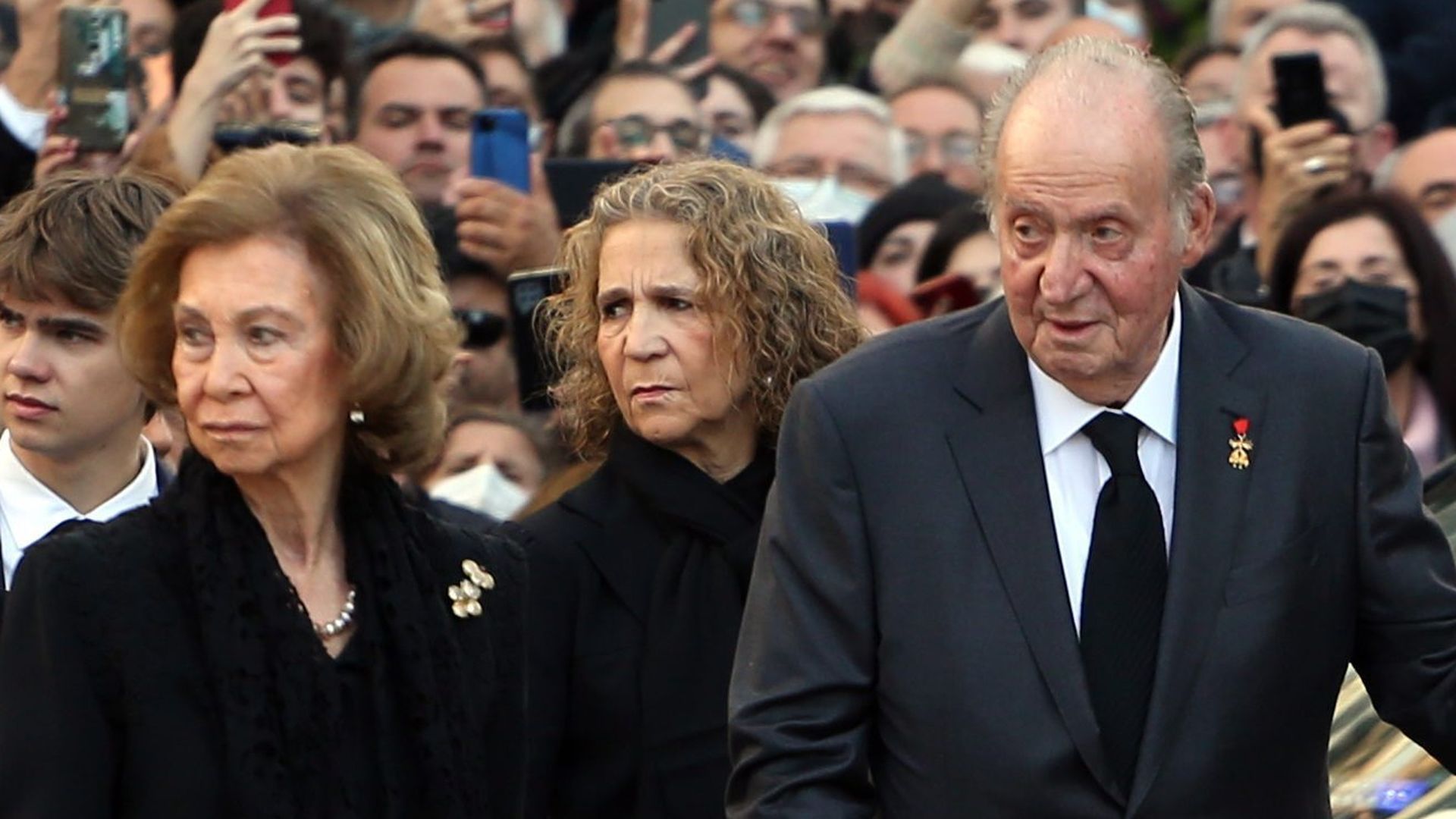 Juan Carlos I y Sofía en enero de 2023