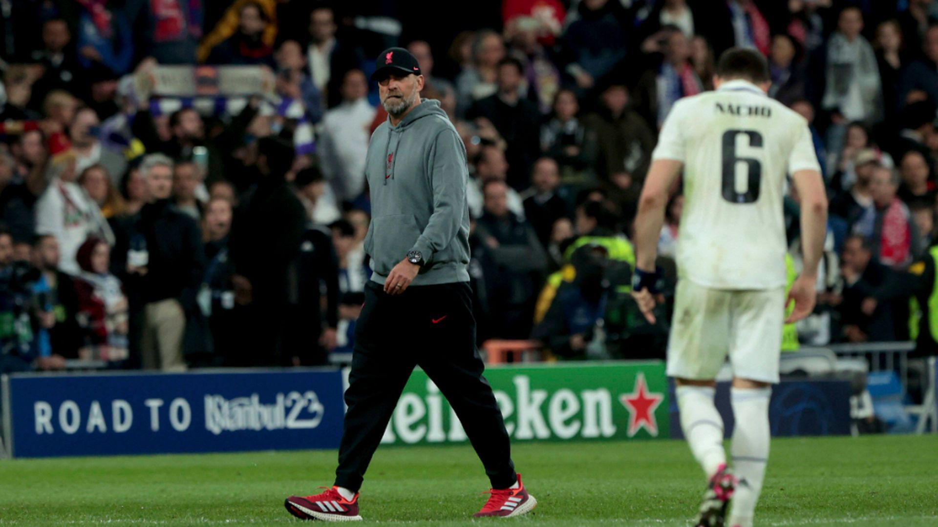 Jürgen Klopp, durante su etapa en el Liverpol ante el Real Madrid