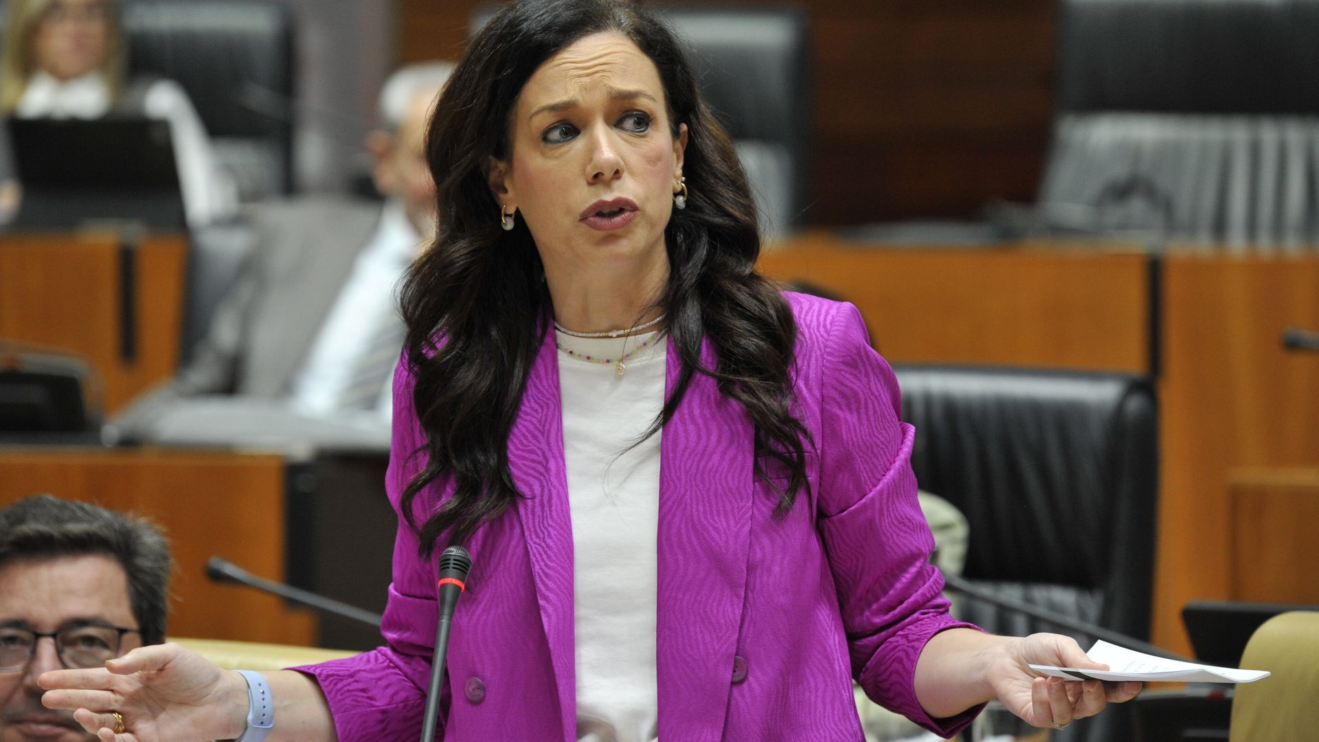 La consejera de Salud y Servicios Sociales, Sara Garcia Espada