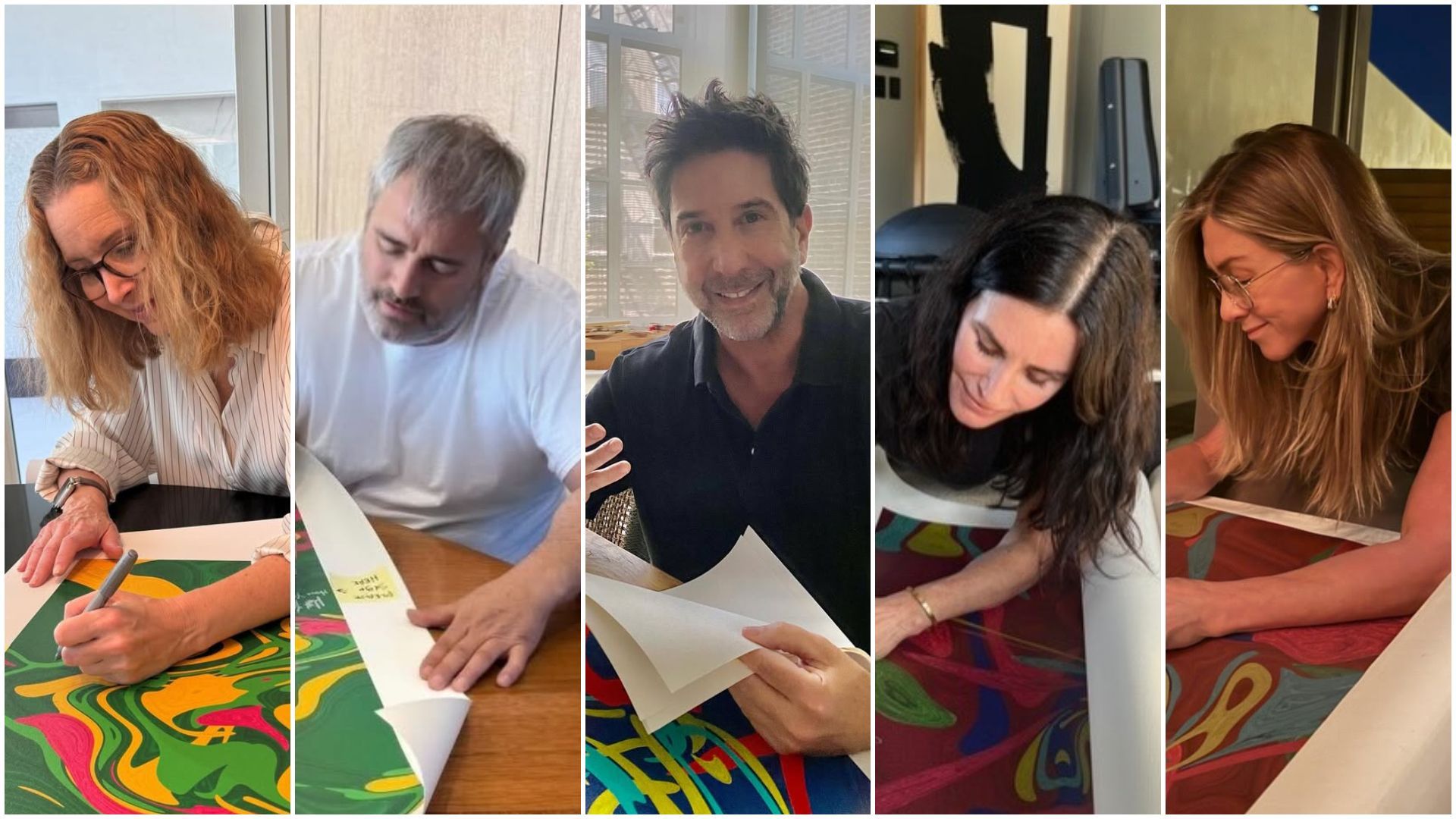 Lisa Kudrow, Matt LeBlanc, David Schwimmer, Courteney Cox y Jennifer Aniston