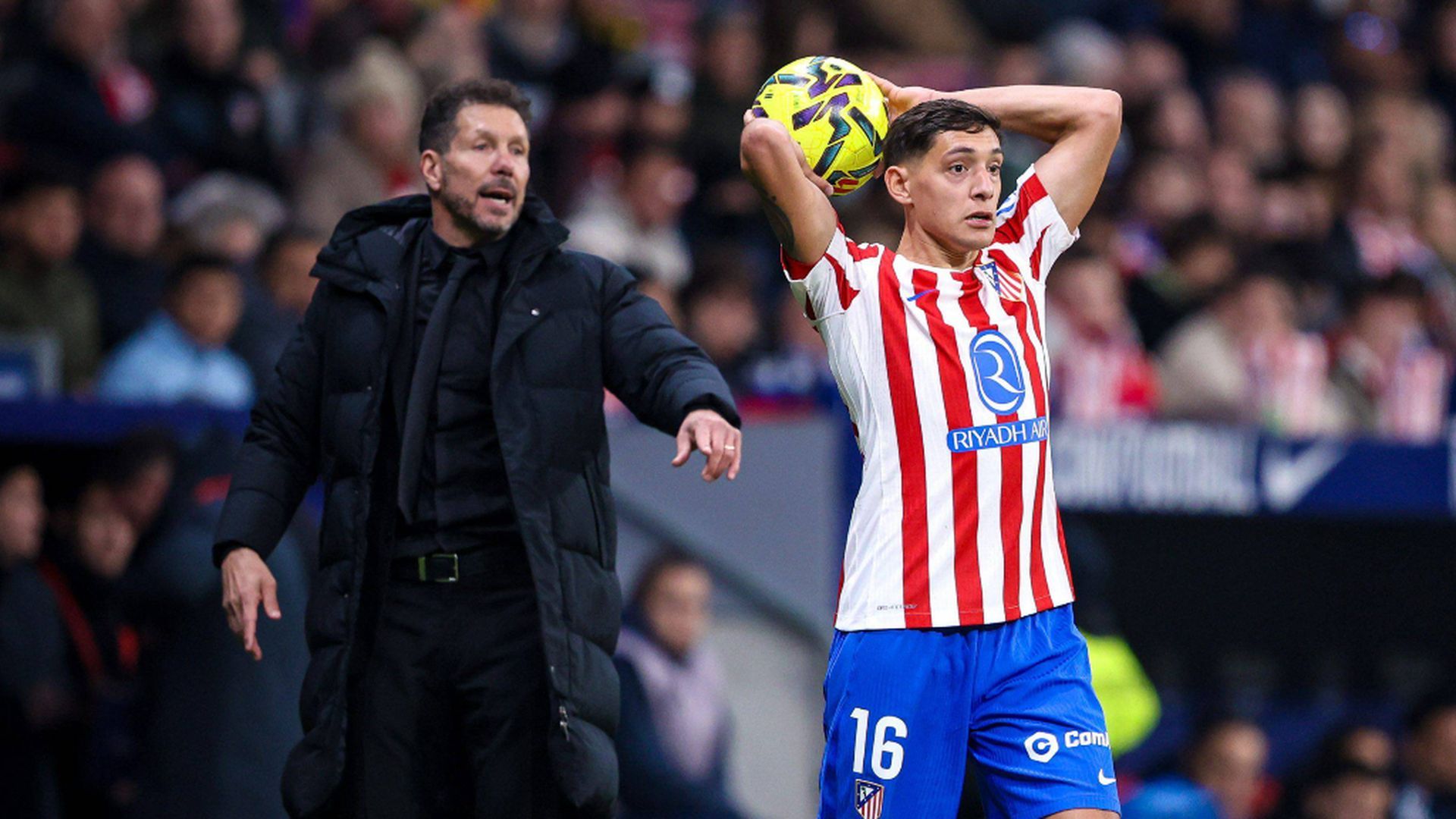 Nahuel Molina en un partido del Atlético de Madrid Nahuel Molina en un partido del Atlético de Madrid