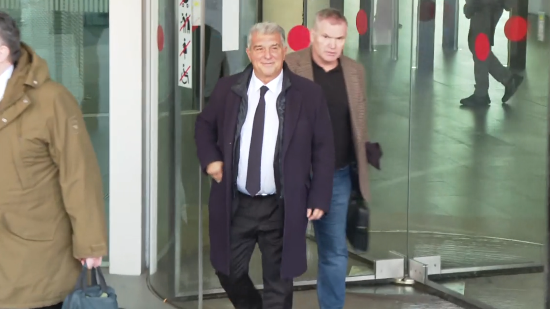 Joan Laporta, a su salida de los juzgados