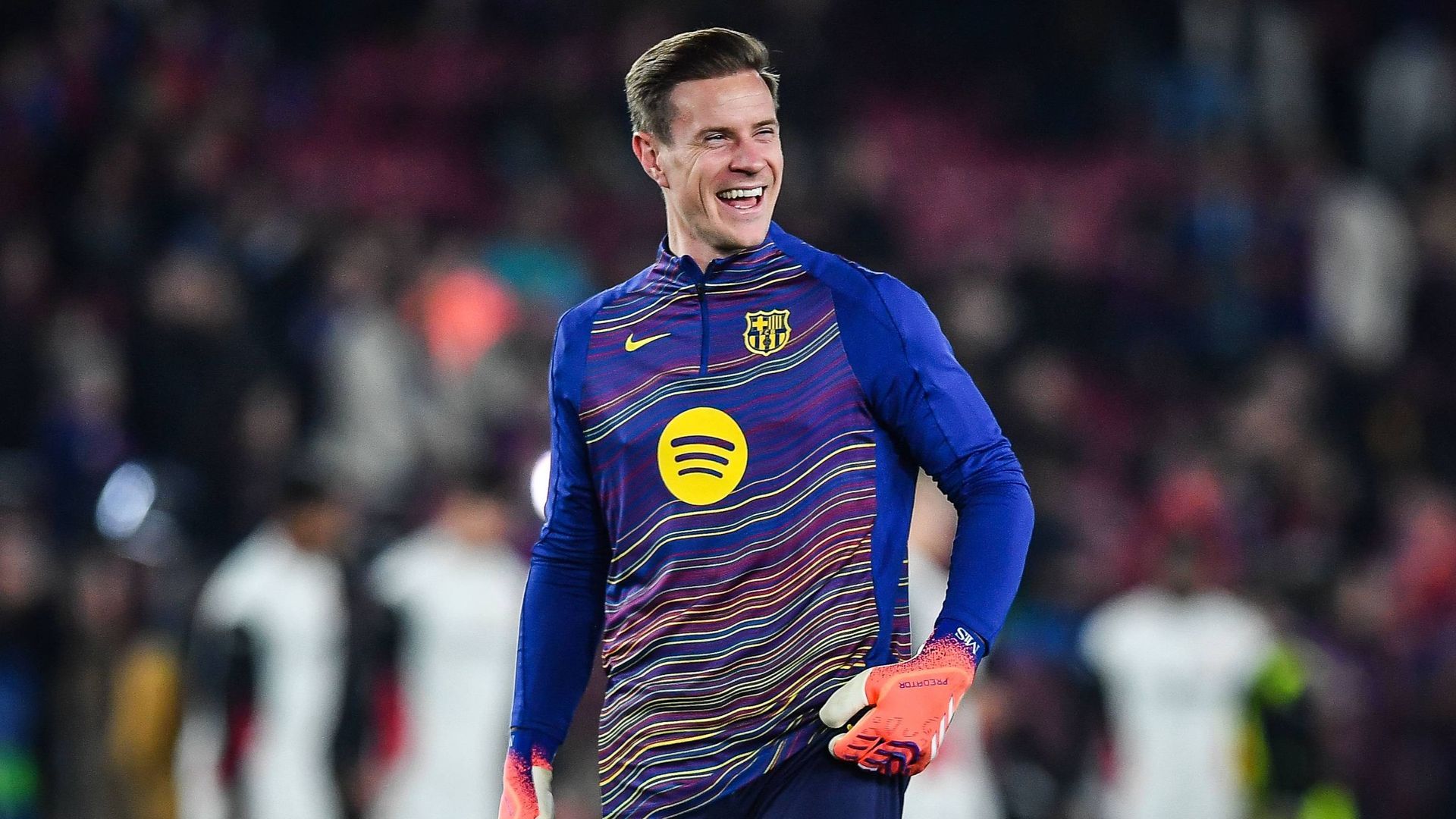 Ter Stegen en un partido de Champions League Ter Stegen en un partido de Champions League