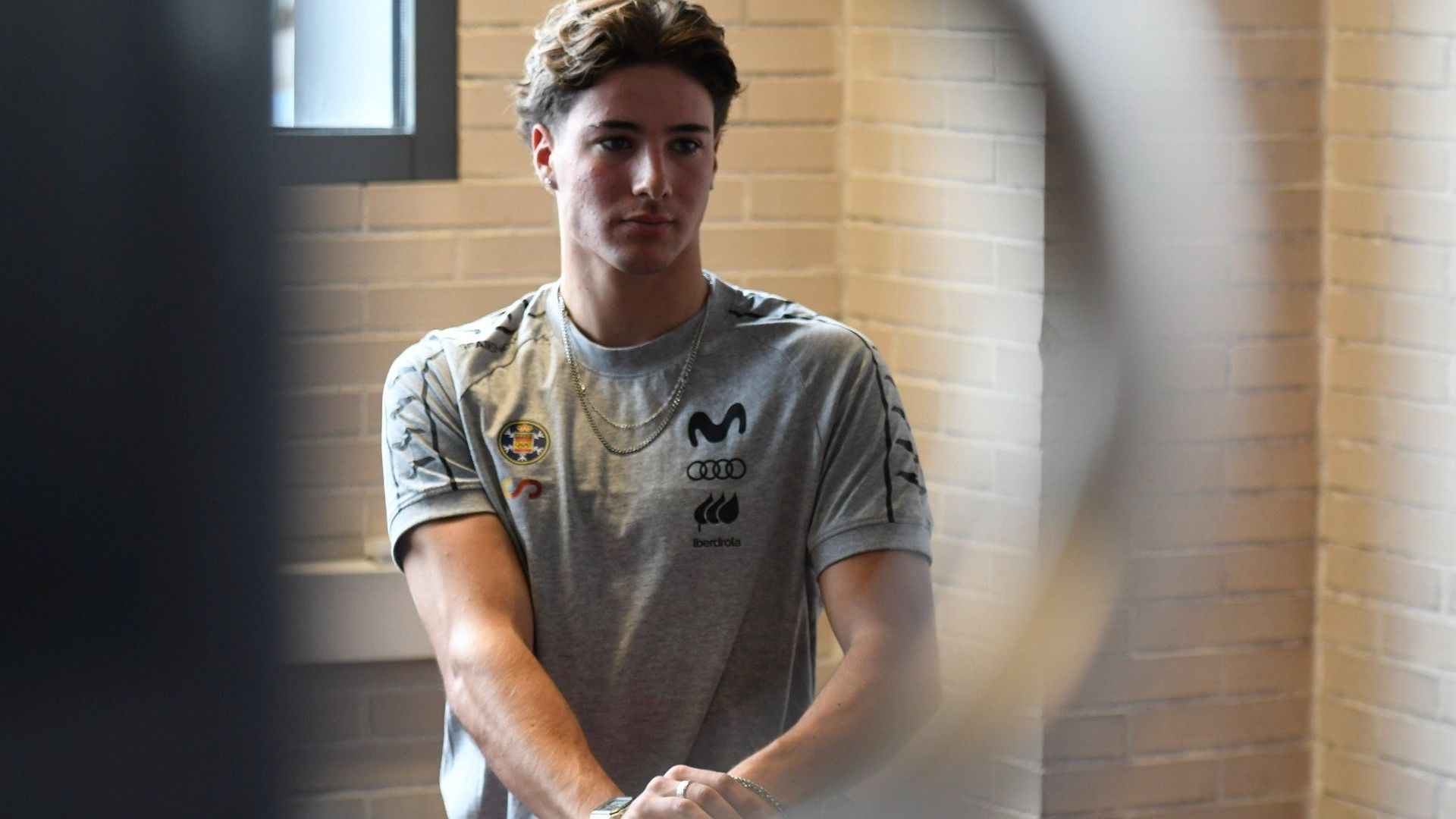 Unai López, trabajando en el gimnasido para una exigente temporada.