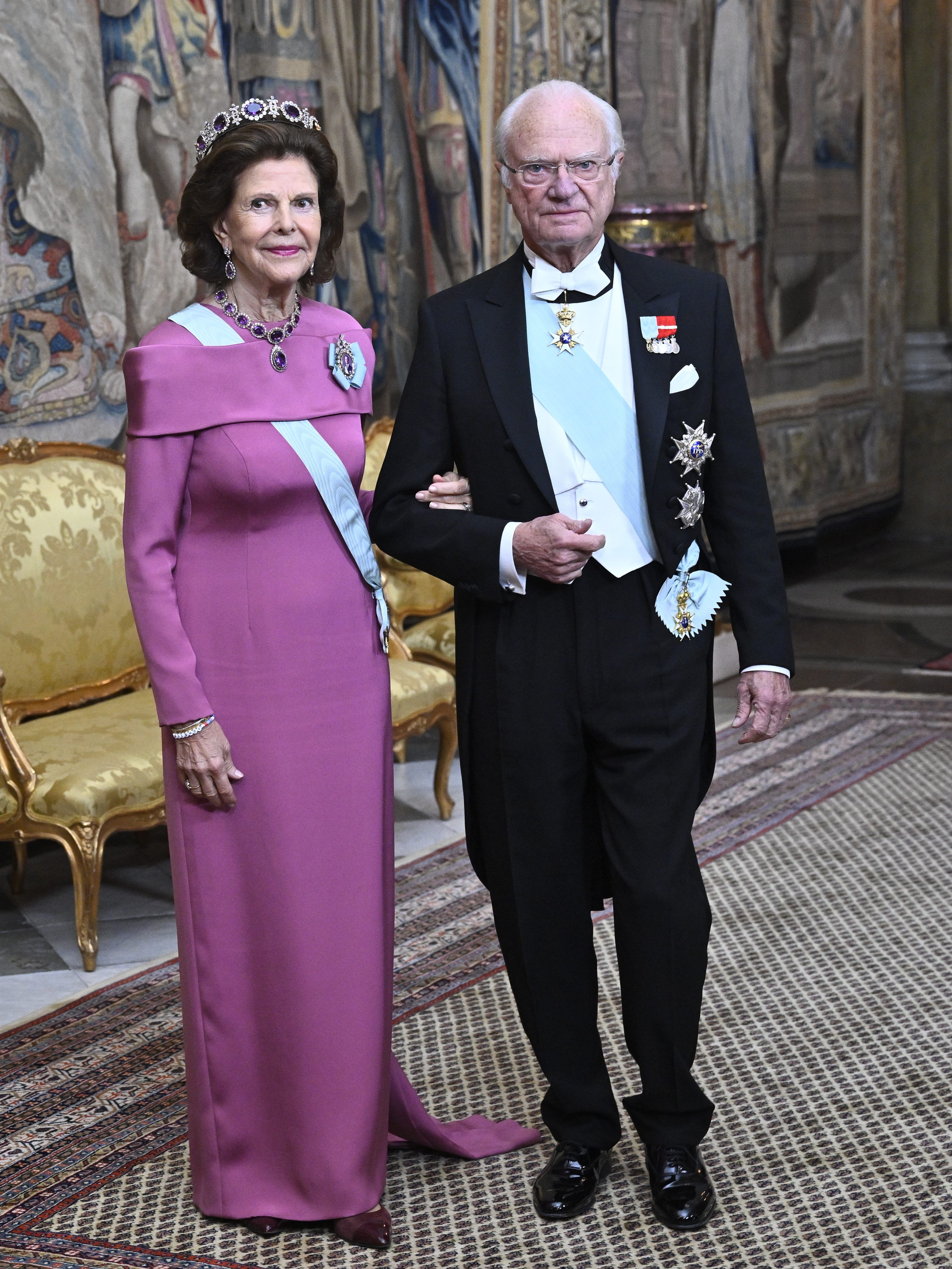 La reina Silvia y el rey Carlos Gustavo