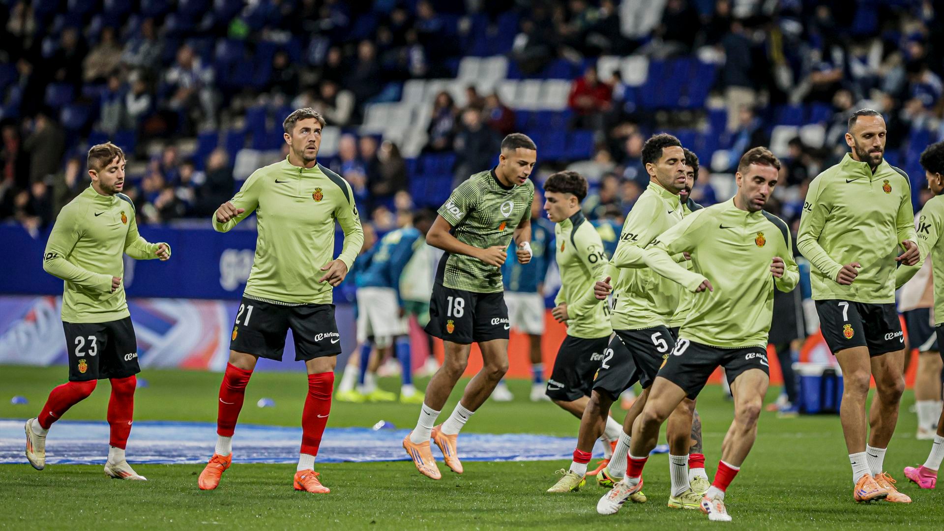 Calentamiento del Mallorca Calentamiento del Mallorca