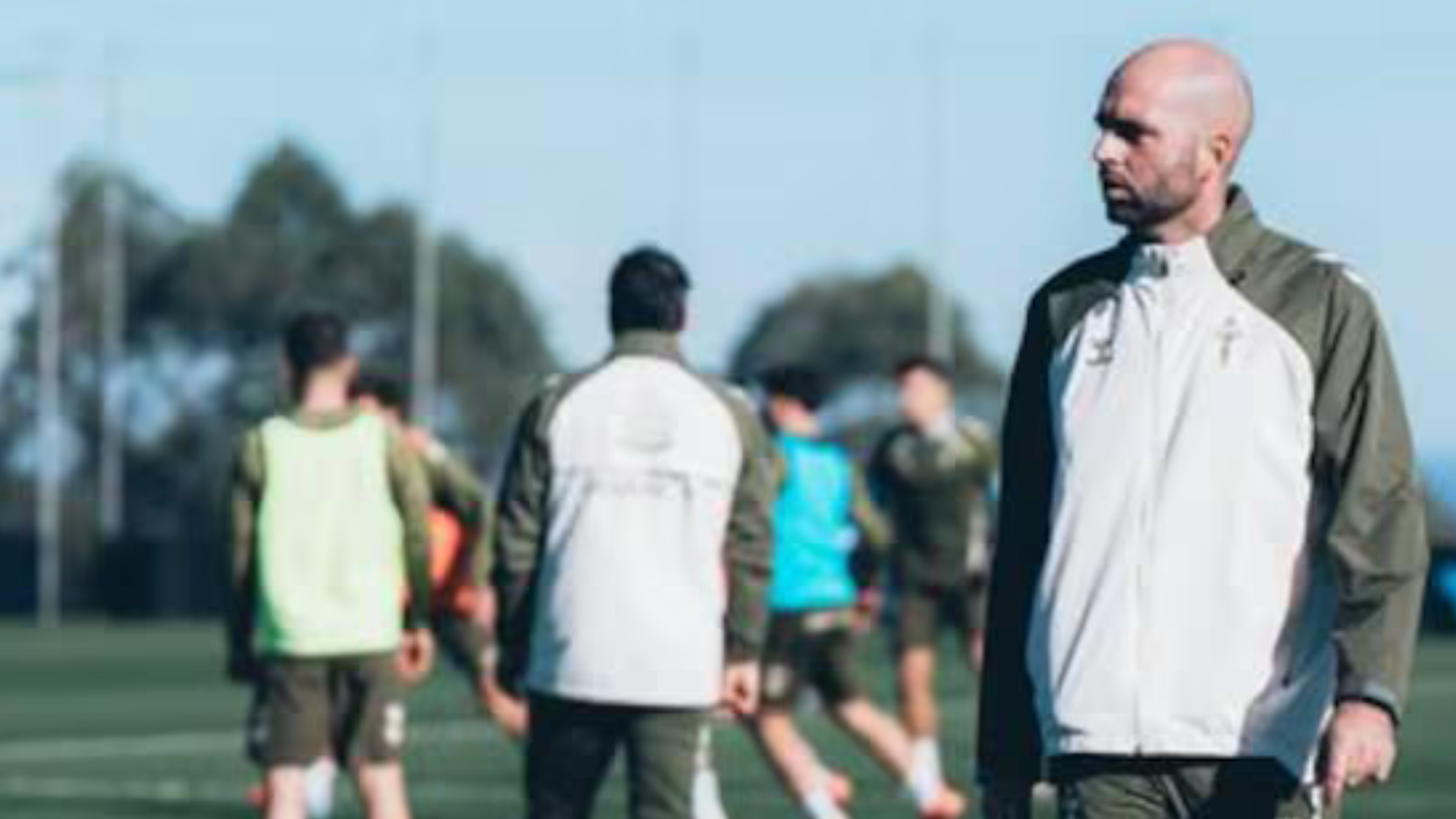 Claudio Giráldez en Afouteza Claudio Giráldez en Afouteza